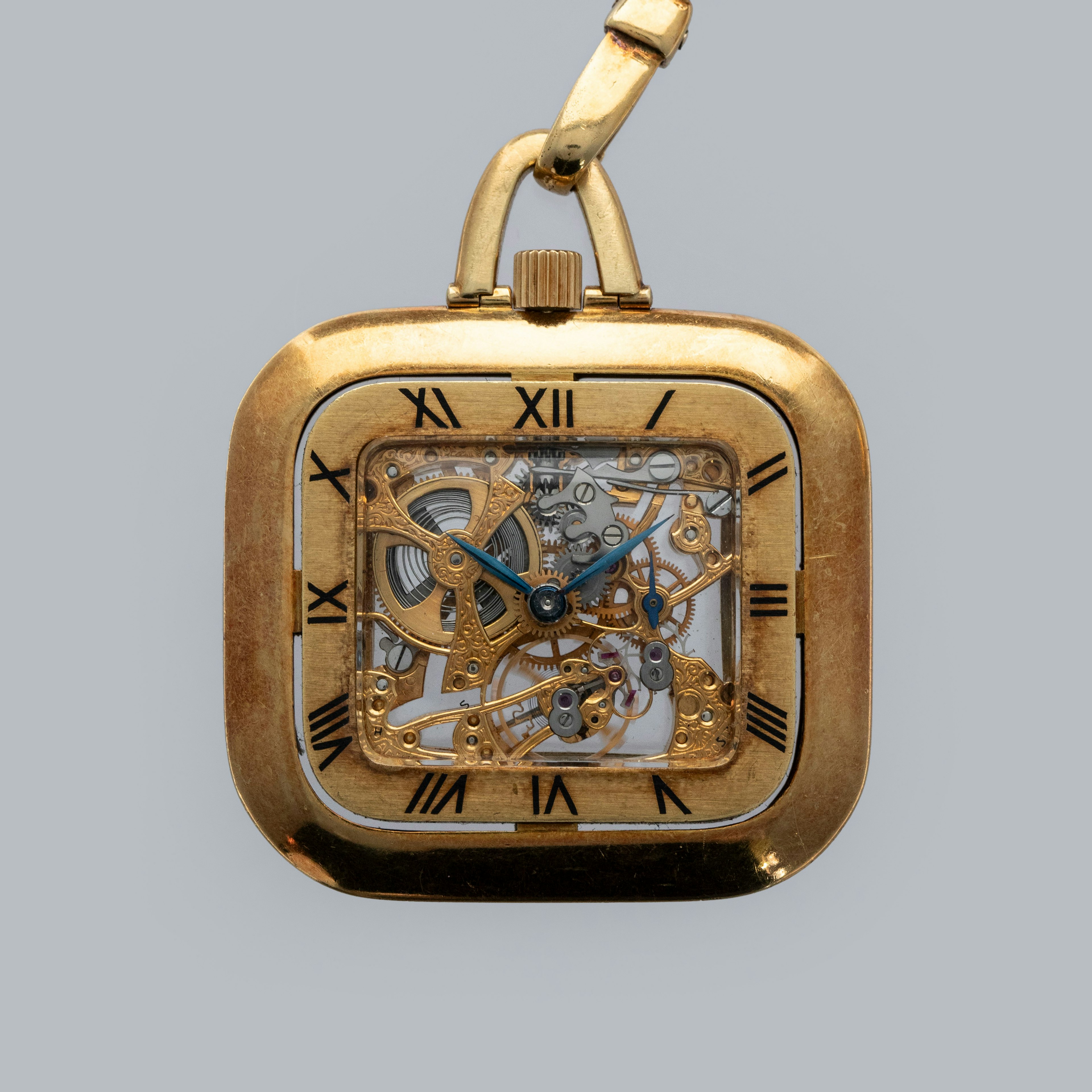 Thumbnail for Cartier Paris Squelette Pocket Watch 18K YG with Chaumet Chain