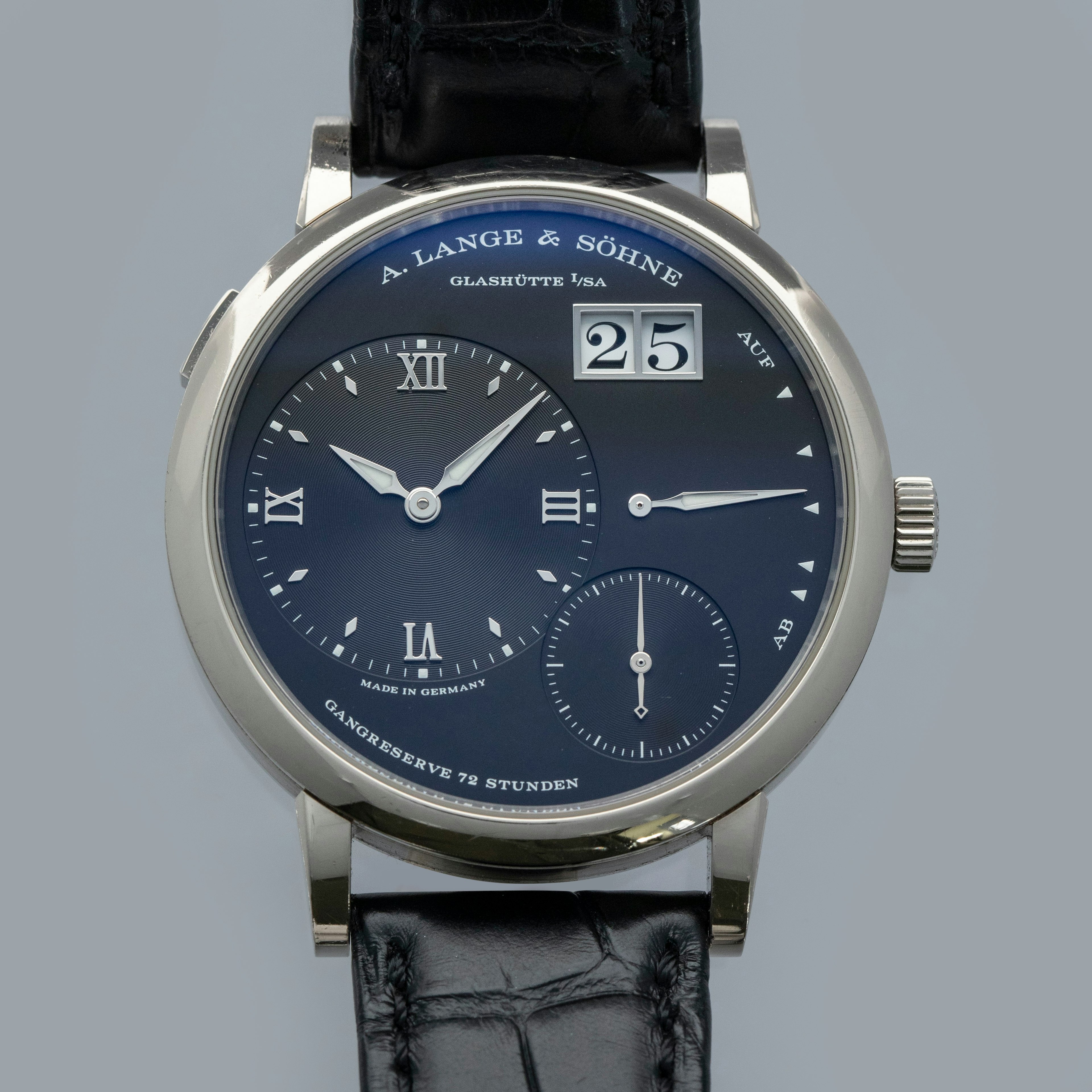 Thumbnail for A. Lange & Sohne Grand Lange 1 117.028 Black Dial 18k WG