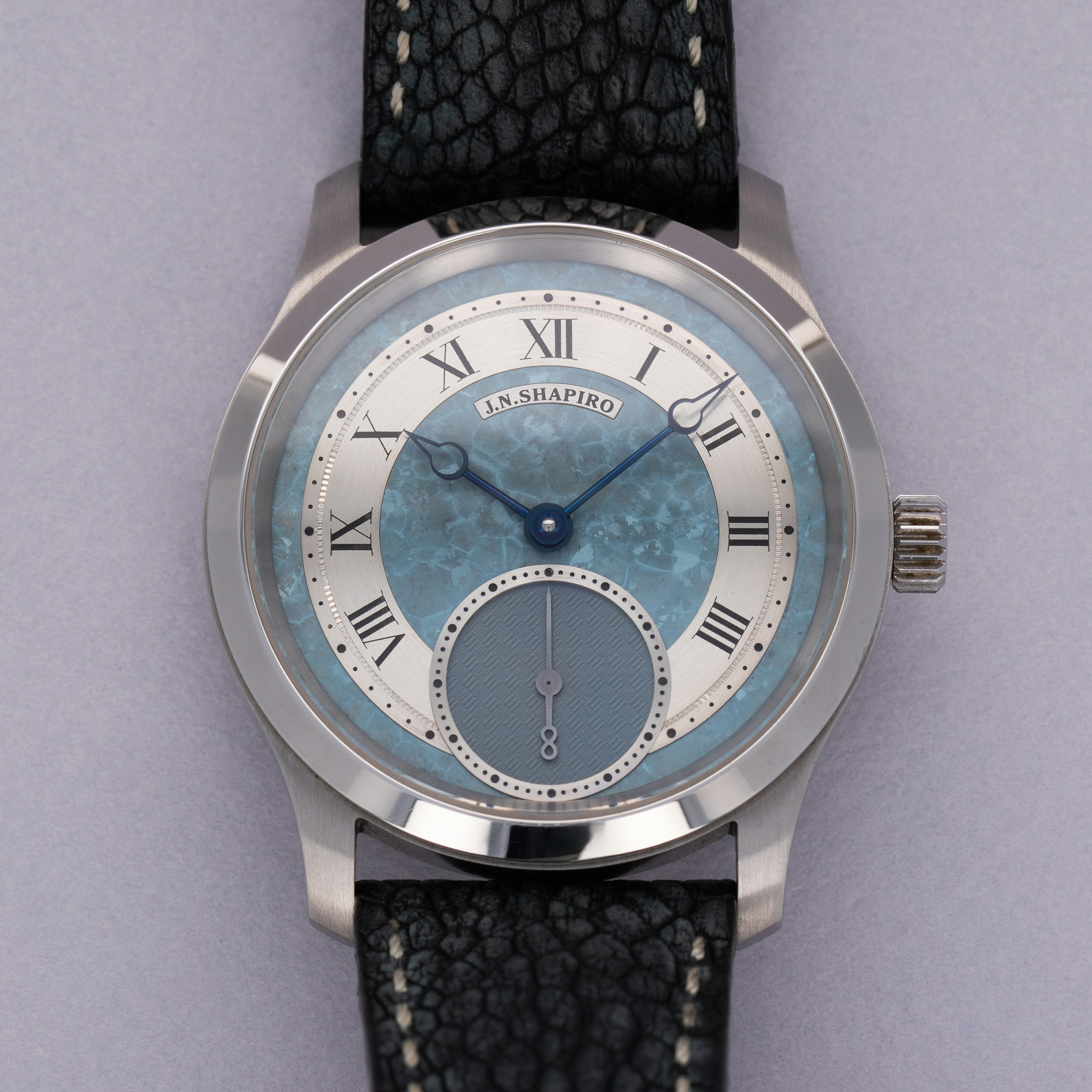 Thumbnail for J.N. Shapiro Infinity Series Blue Titanium Dial Stainless Steel