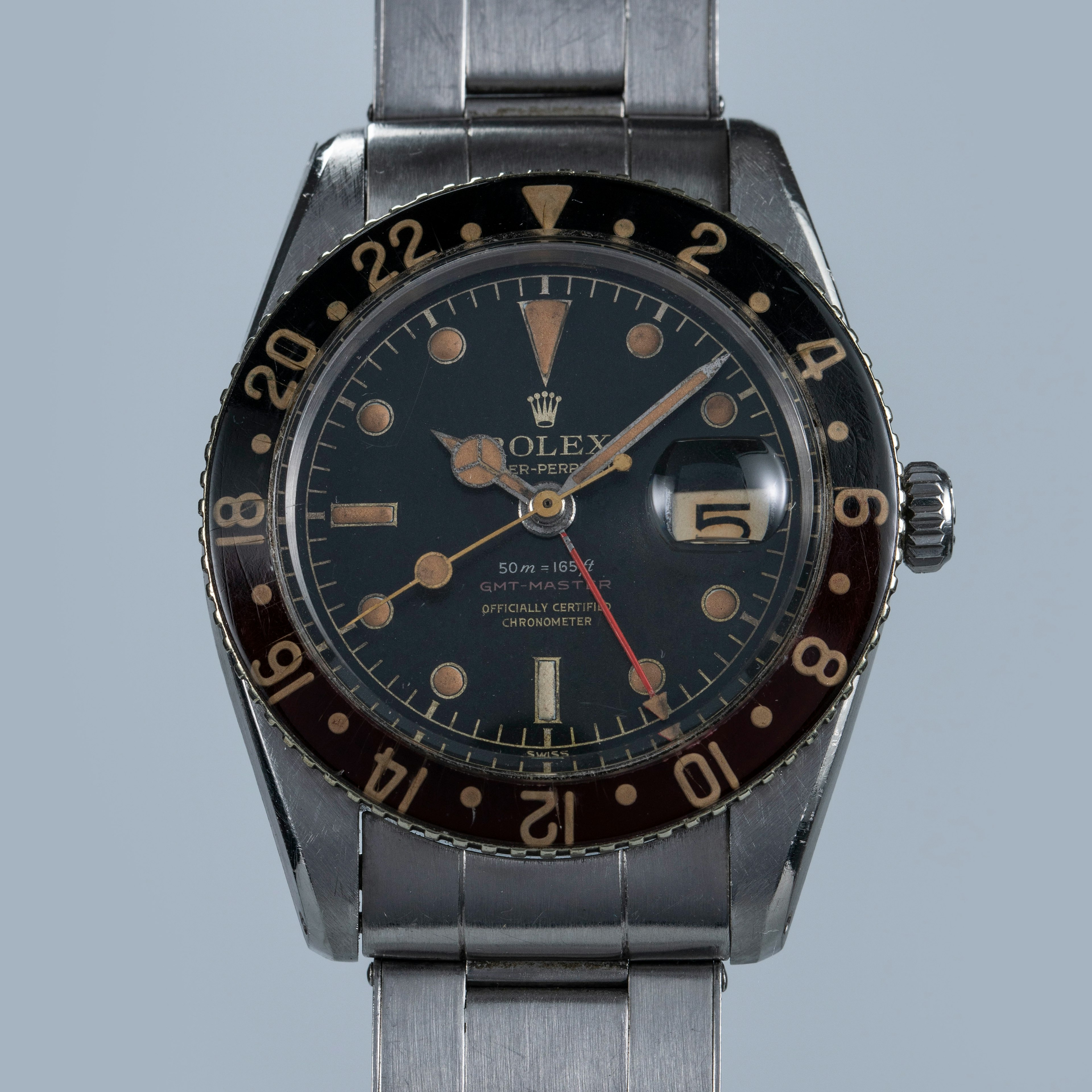 Thumbnail for Rolex GMT-Master 6542 Depth Rating Red GMT Bakelite Bezel