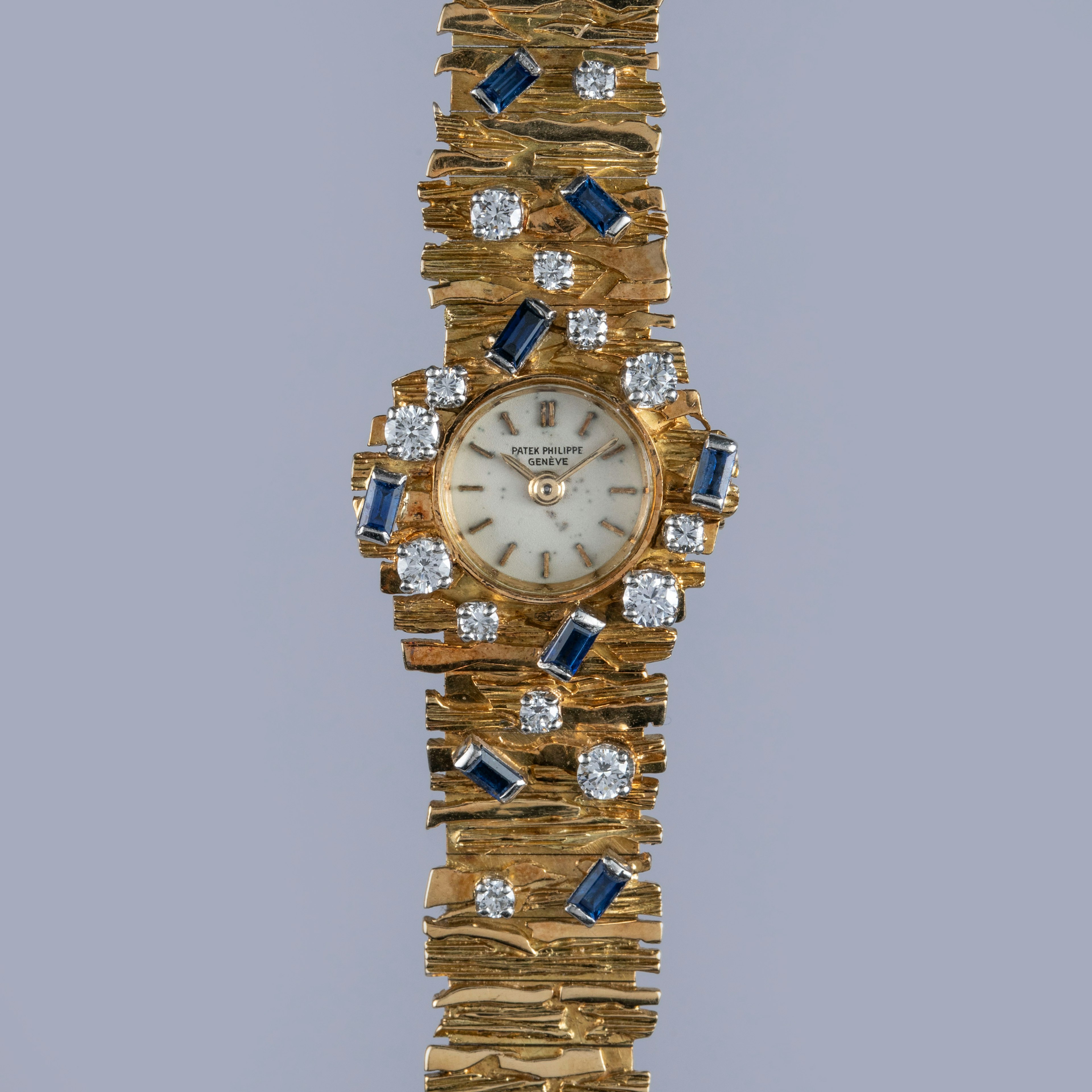 Thumbnail for Patek Philippe Ladies Gilbert Albert 3289/24J Diamond and Sapphire 18K YG with Extract from the Archives