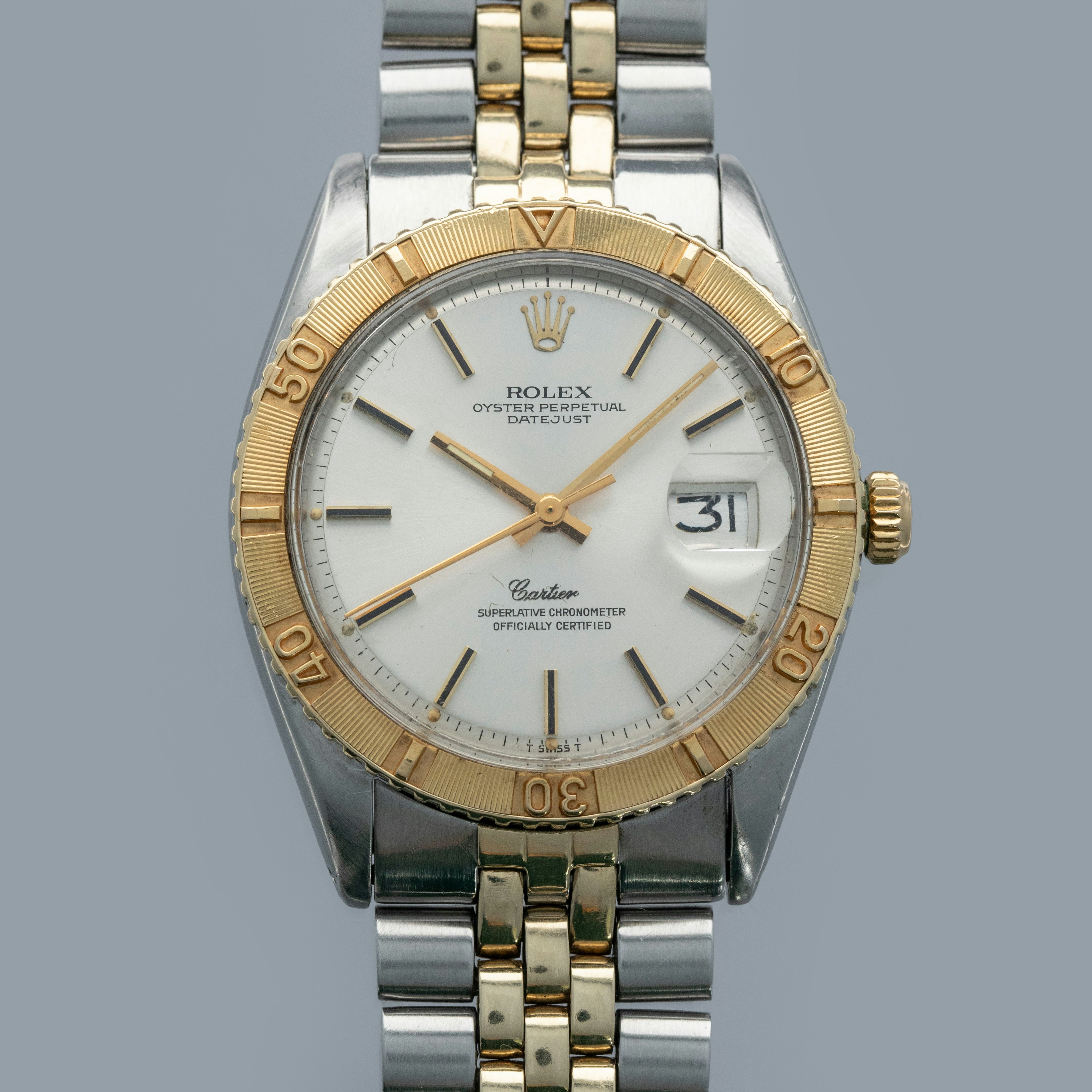 Thumbnail for Rolex Datejust Thunderbird 1625 Two-Tone Retailed by Cartier 