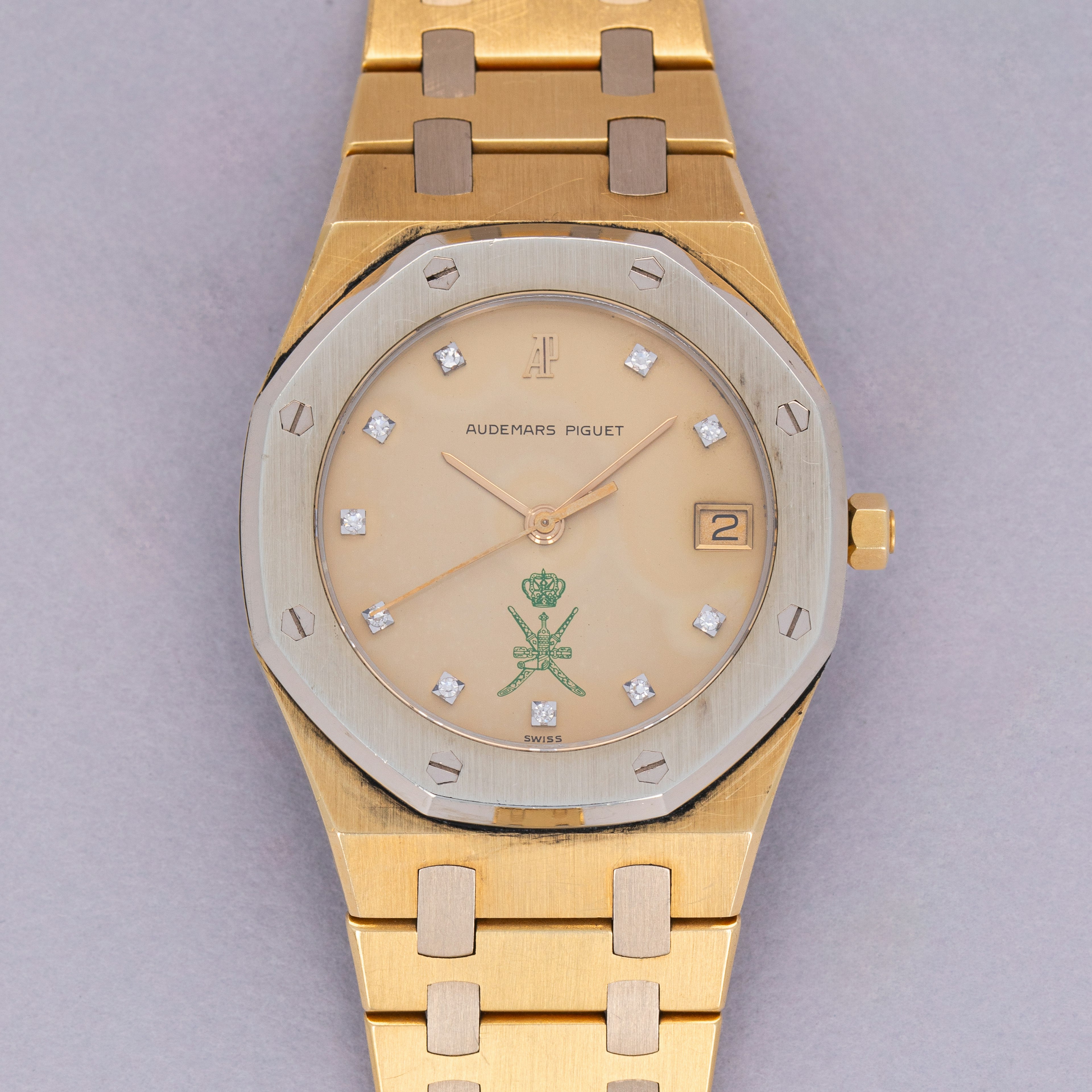 Audemars Piguet Royal Oak 6023AC Quartz 18k WG and YG Green