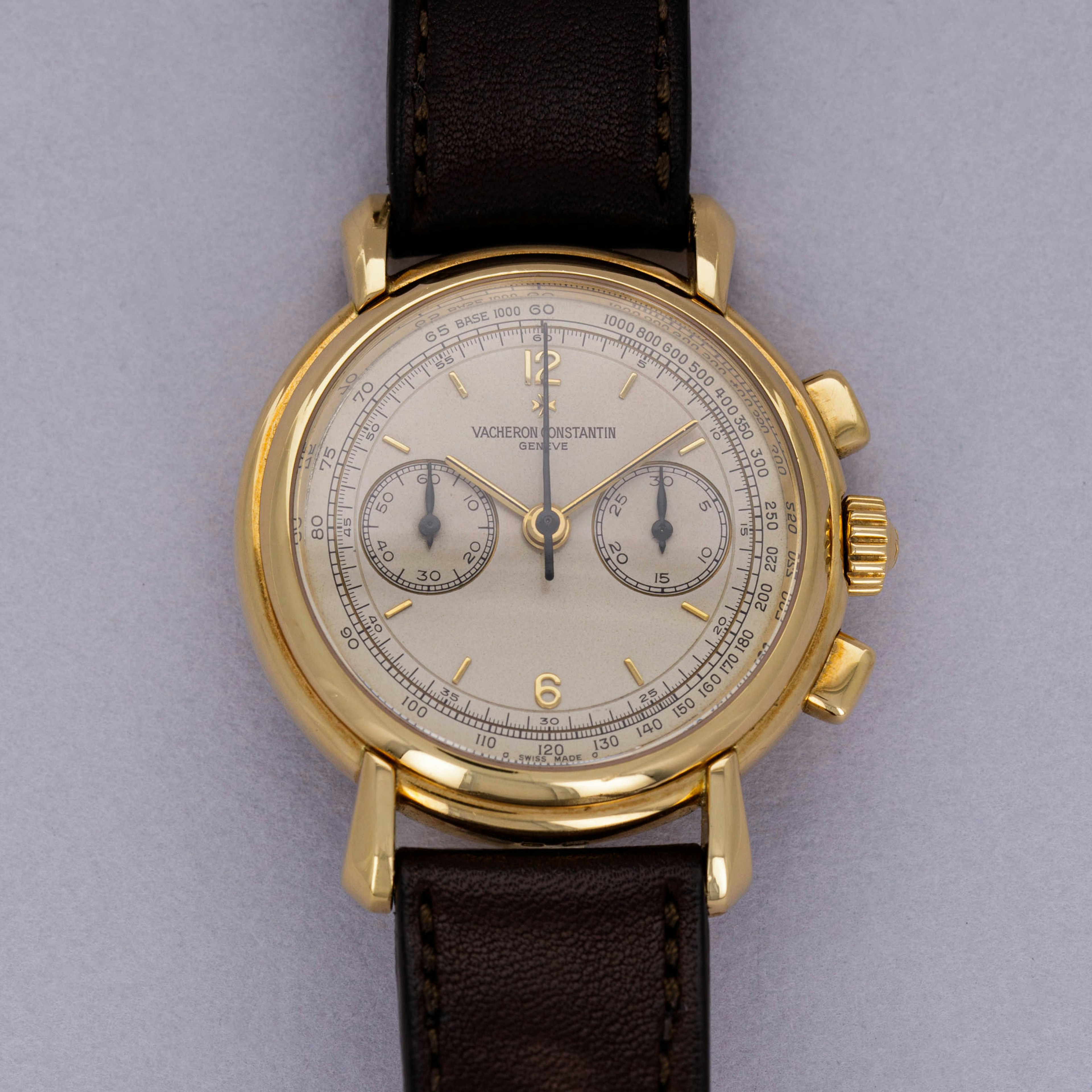 Thumbnail for Vacheron Constantin Les Historiques Chronograph 47101 18k YG Cream Dial
