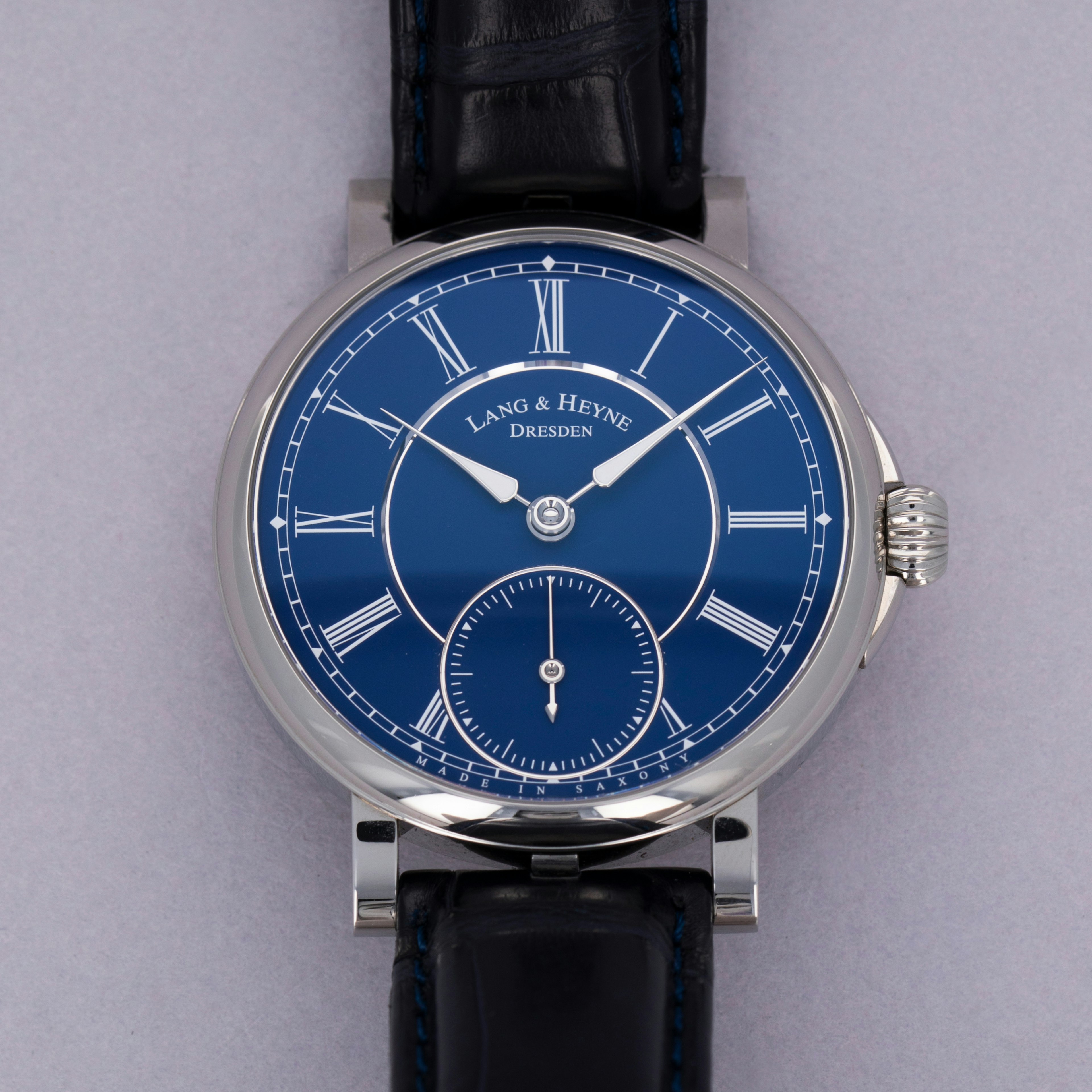 Thumbnail for Lang & Heyne	Friedrich III Royal Blue Dial Stainless Steel