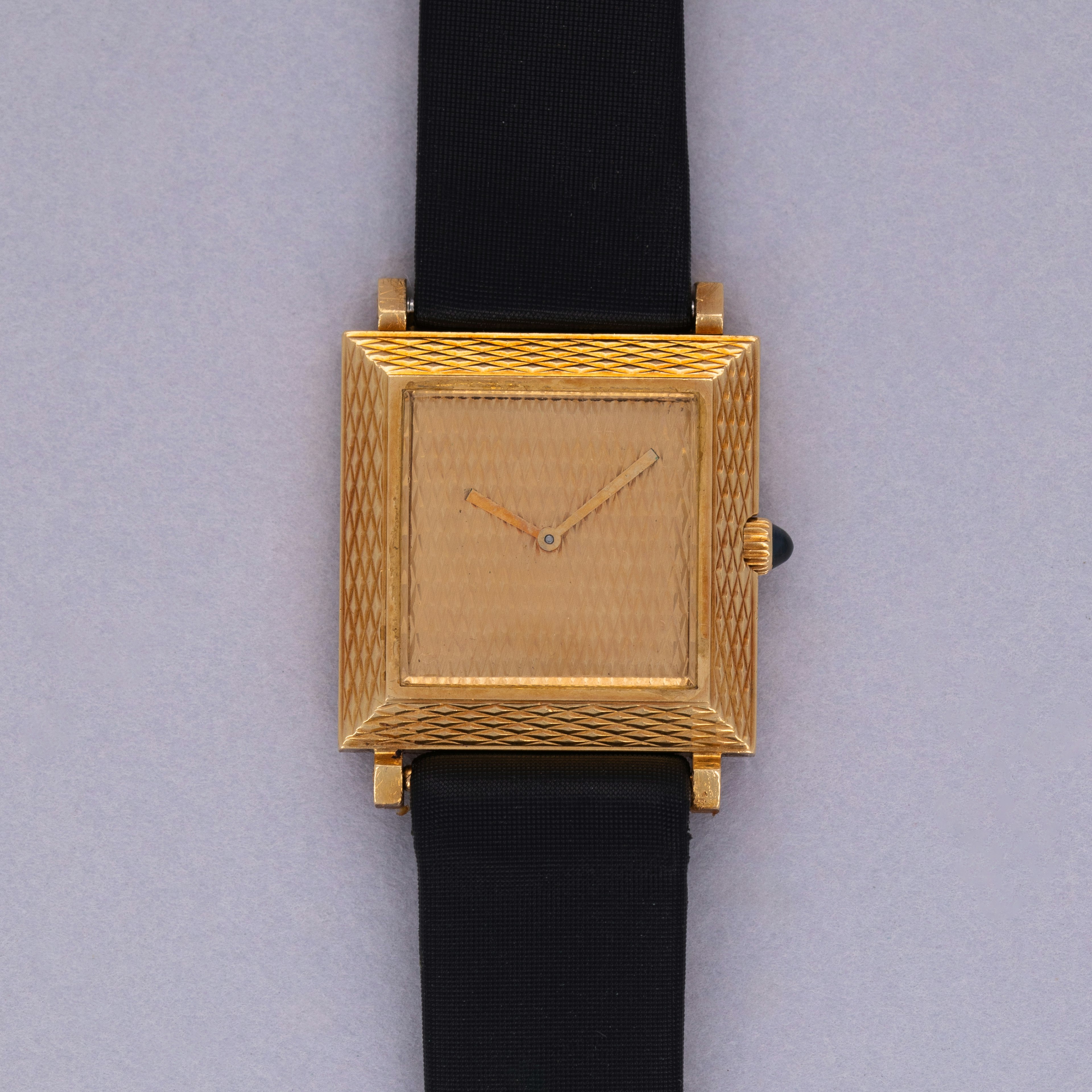 Thumbnail for Boucheron Paris Carrée Manual Wind Textured Case and Dial 18k YG