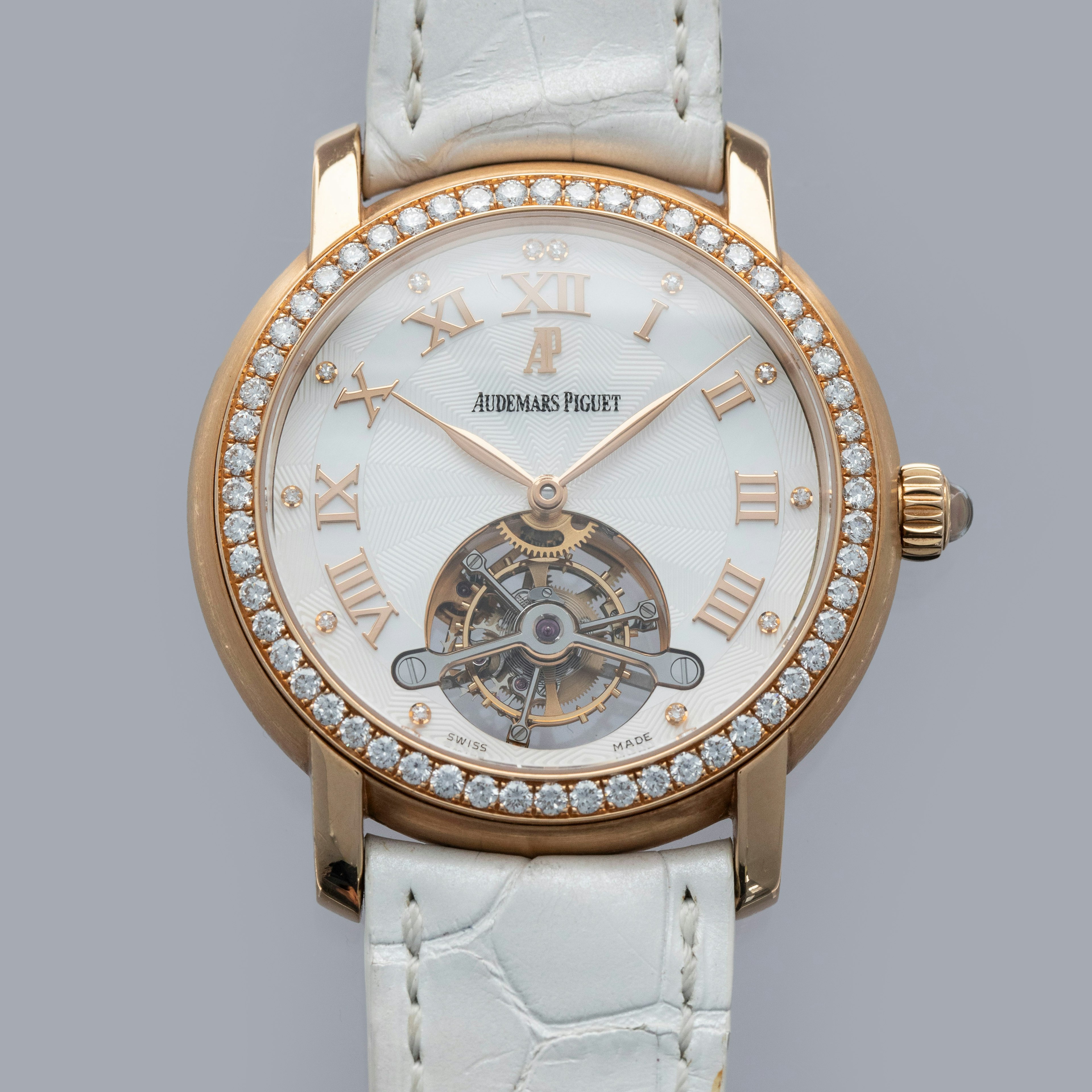 Thumbnail for Audemars Piguet Jules Audemars Tourbillon 26084OR.ZZ.D016CR.01 Diamond Bezel MOP Dial 18k RG