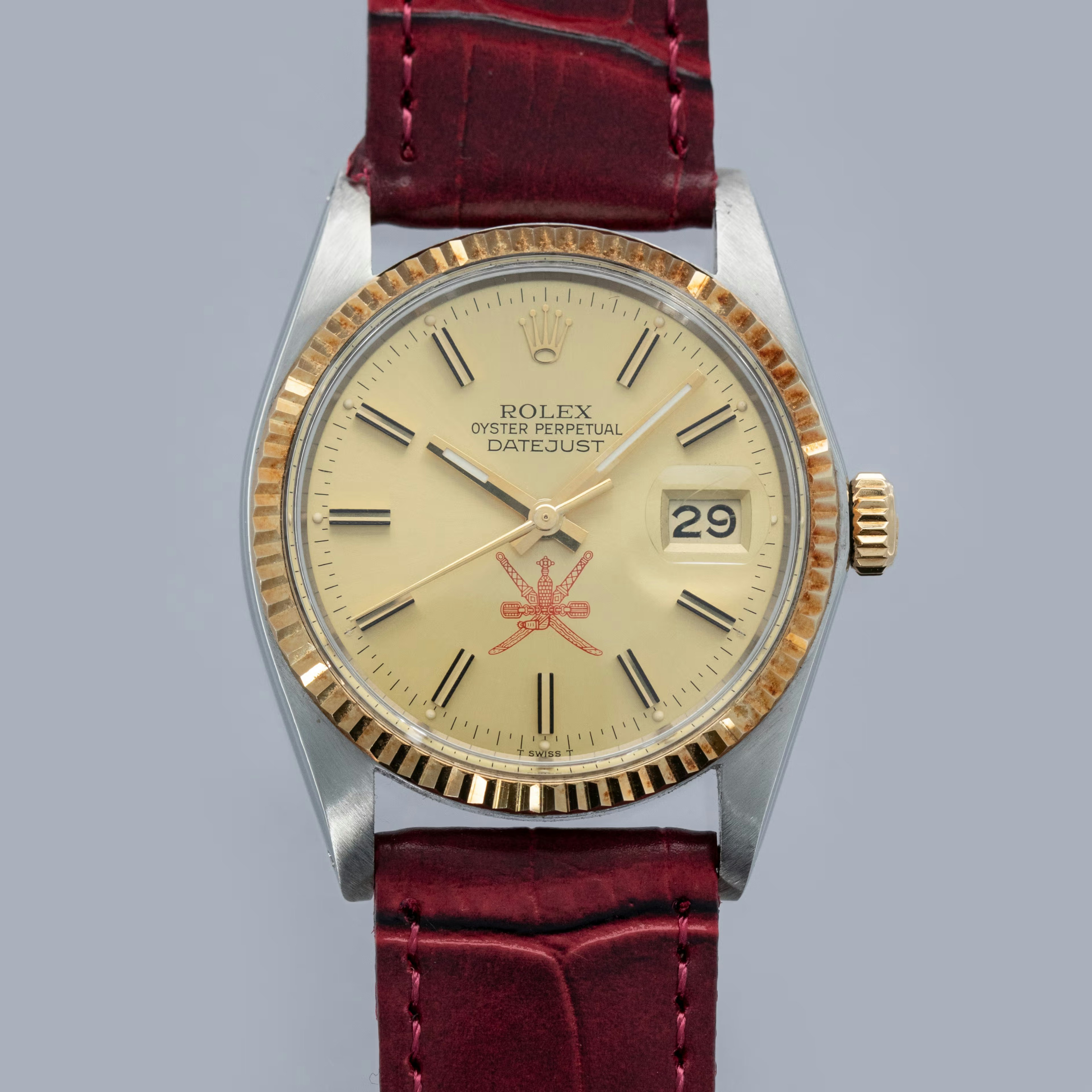 Thumbnail for Rolex Datejust 16013 Two-Tone Red Khanjar for Sultanate of Oman