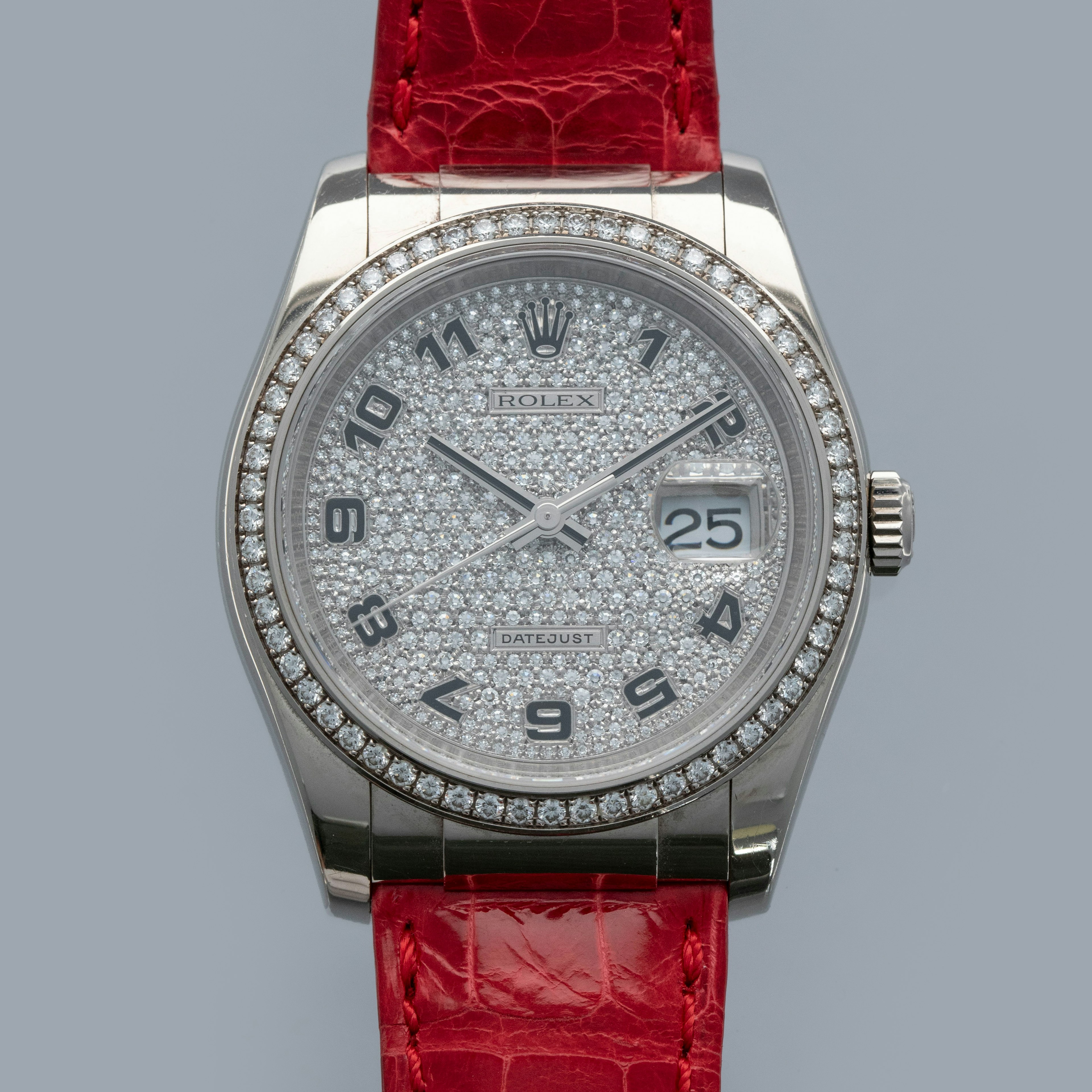 Thumbnail for Rolex Datejust 116189 Diamond Bezel Pave Dial 18k WG