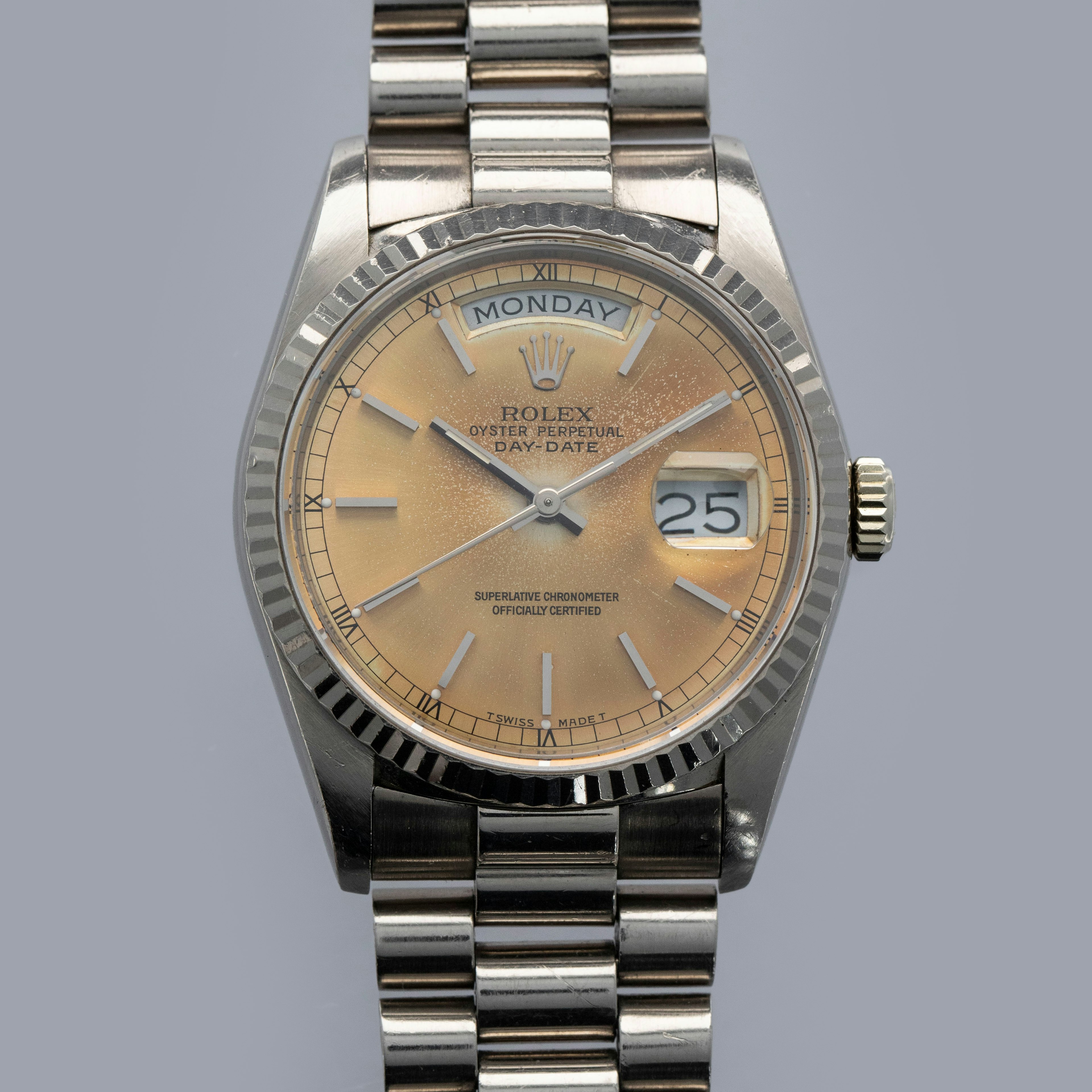 Thumbnail for Rolex Day-Date 18239 Tropical Dial 18k WG
