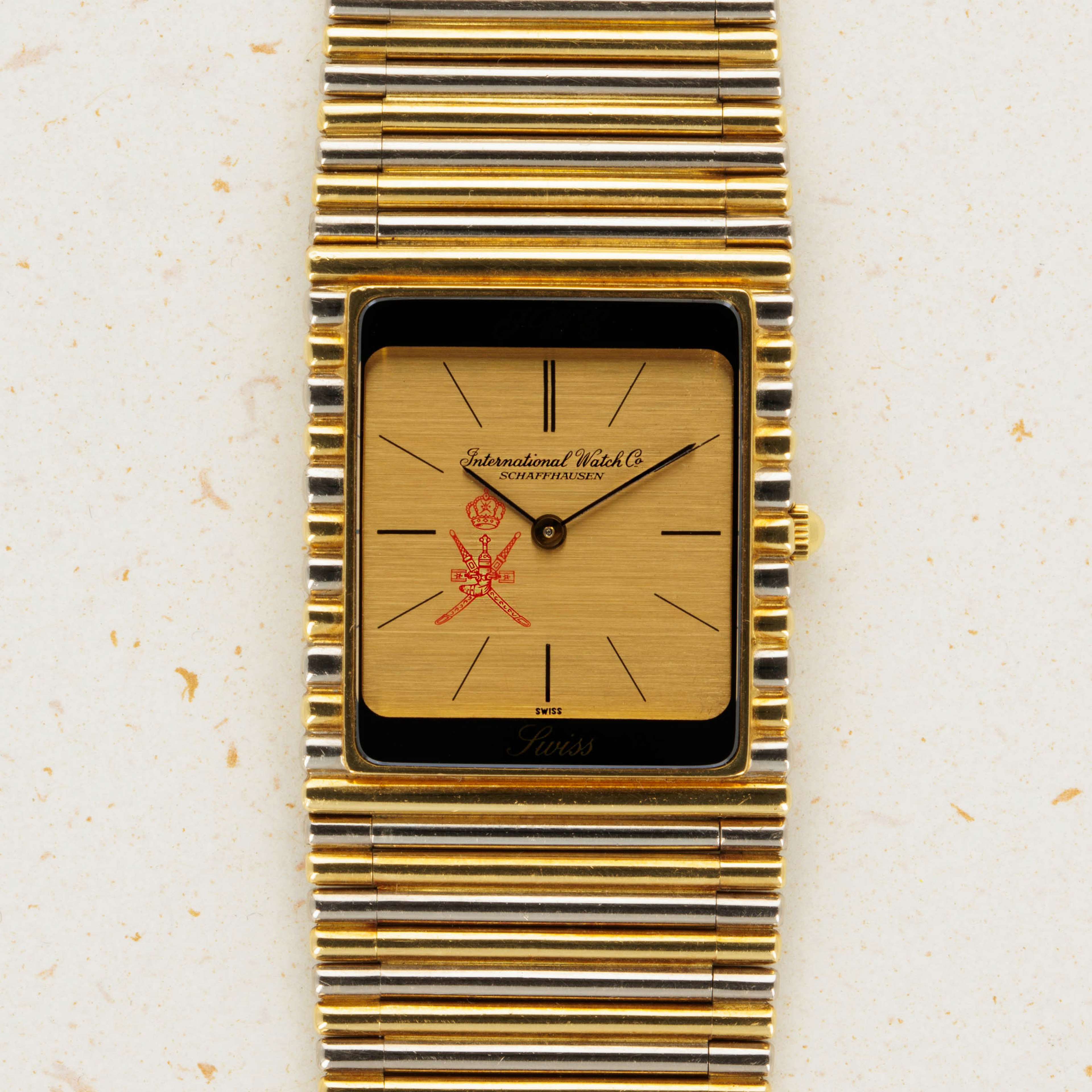 Thumbnail for IWC Integrated Bracelet Bi-Color Gold Watch for Sultanate of Oman