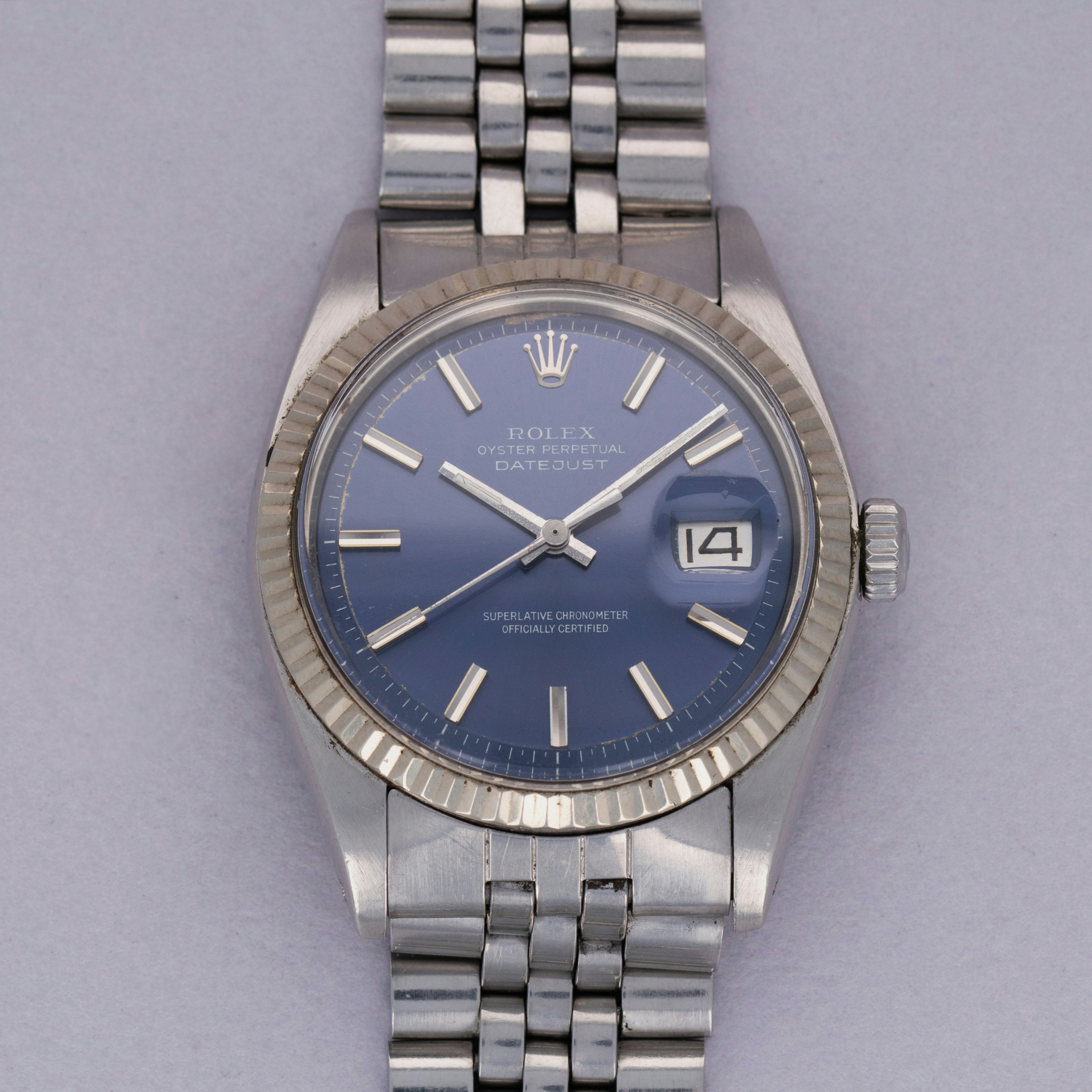 Rolex Datejust 1601 Blue Dial | Auctions | Loupe This