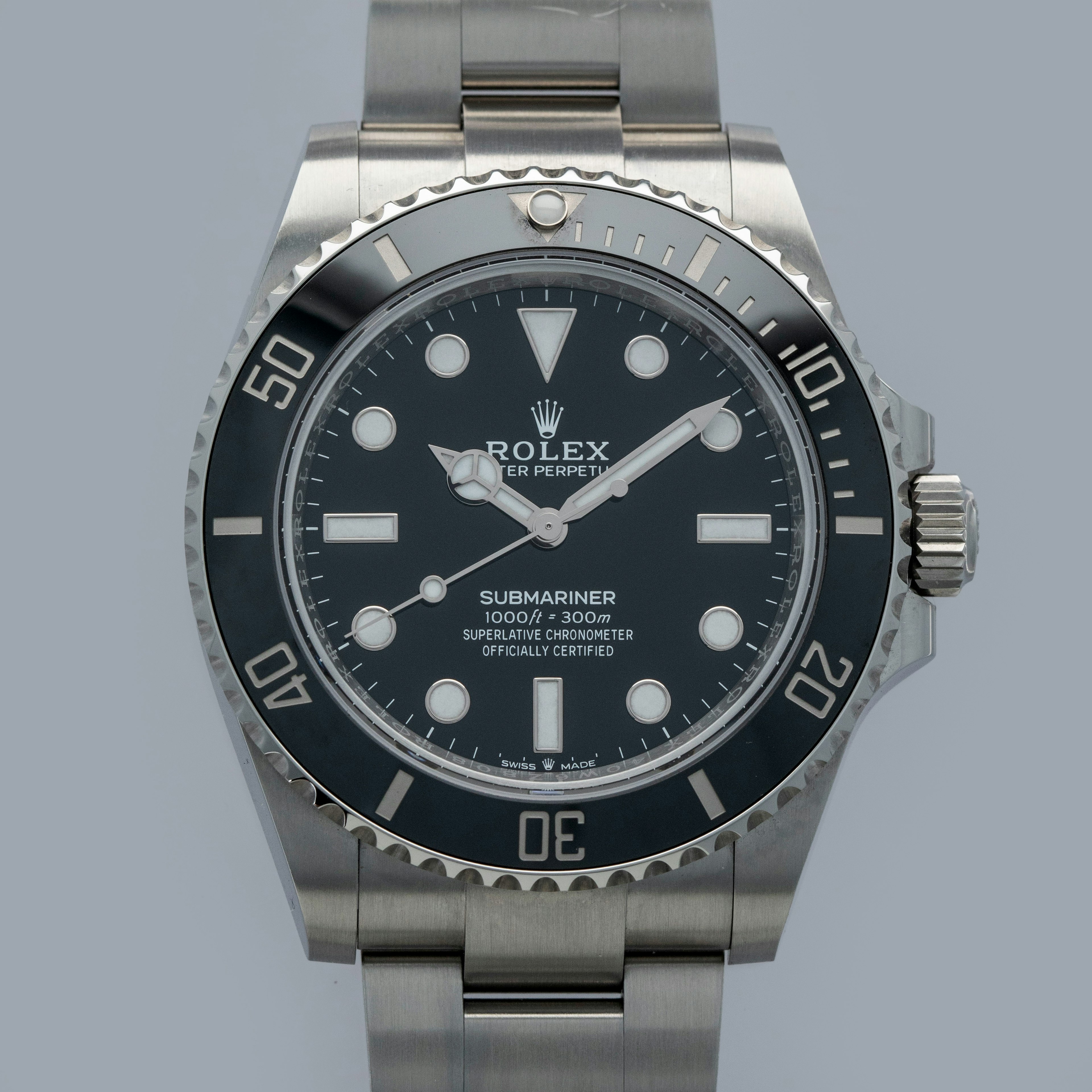 Thumbnail for ROLEX SUBMARINER NON-DATE 124060 CERAMIC BEZEL