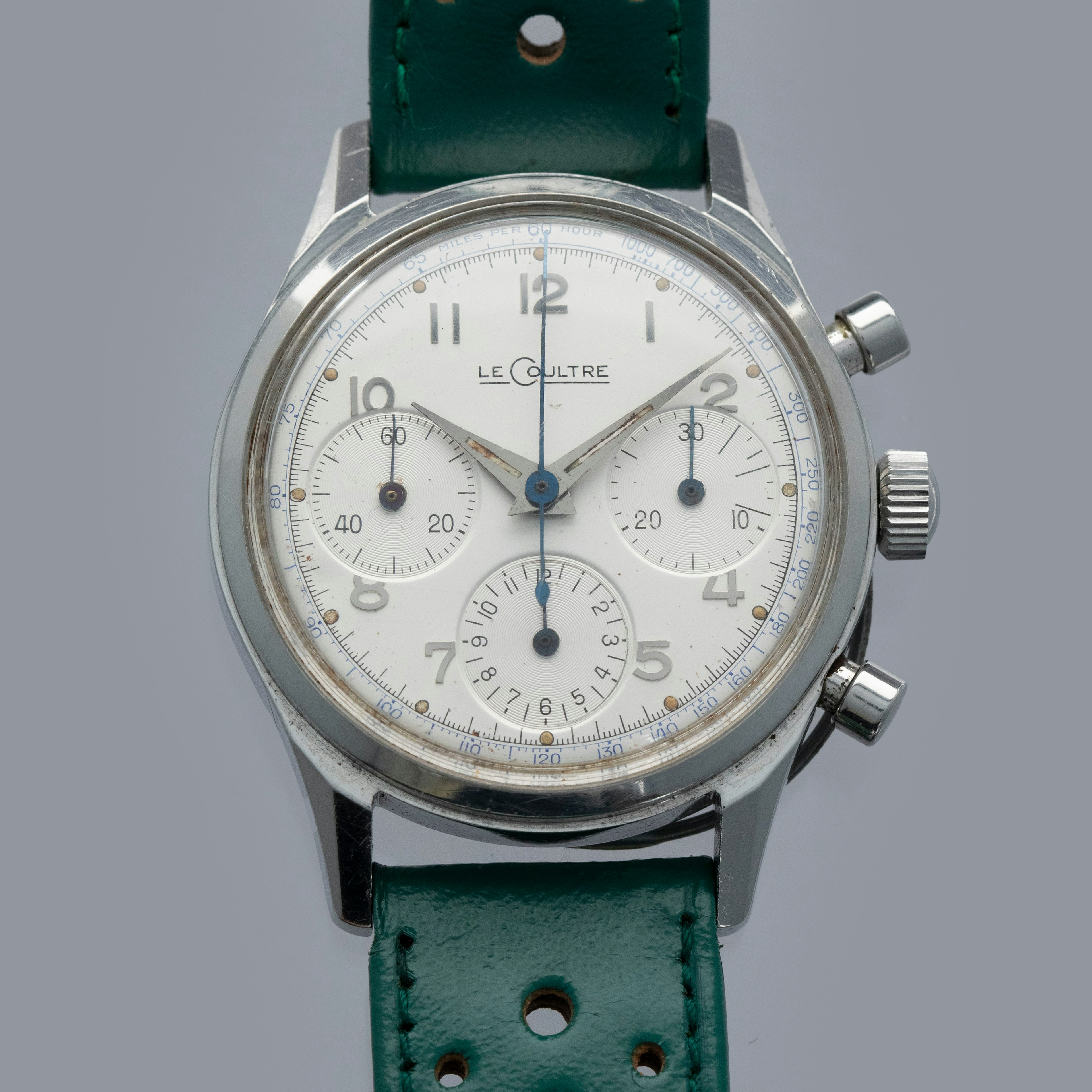Thumbnail for LeCoultre Classic Chronograph E335 Valjoux 72 Box and Papers