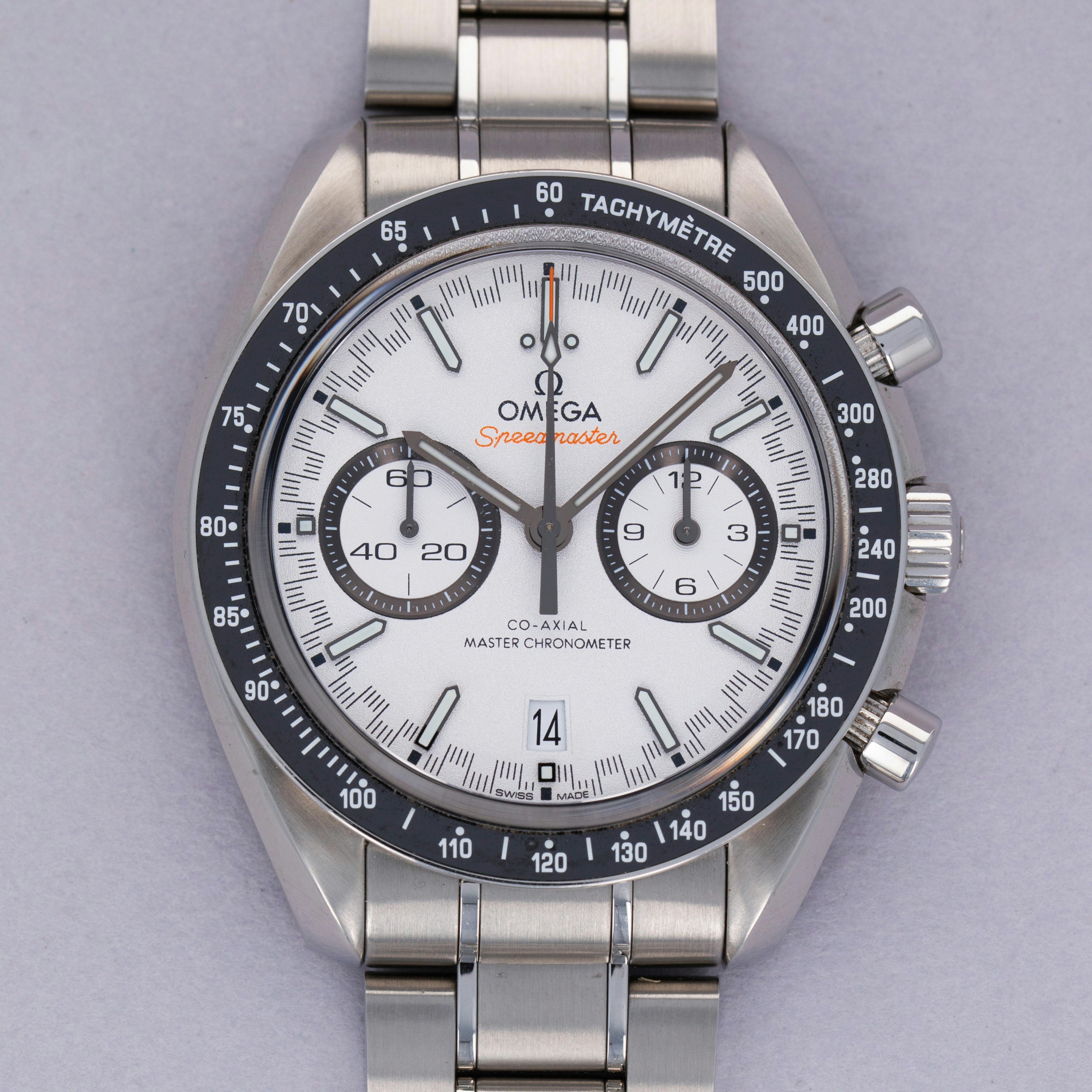 Thumbnail for Omega Speedmaster Coaxial Racing 329.33.445.10.401 White Dial