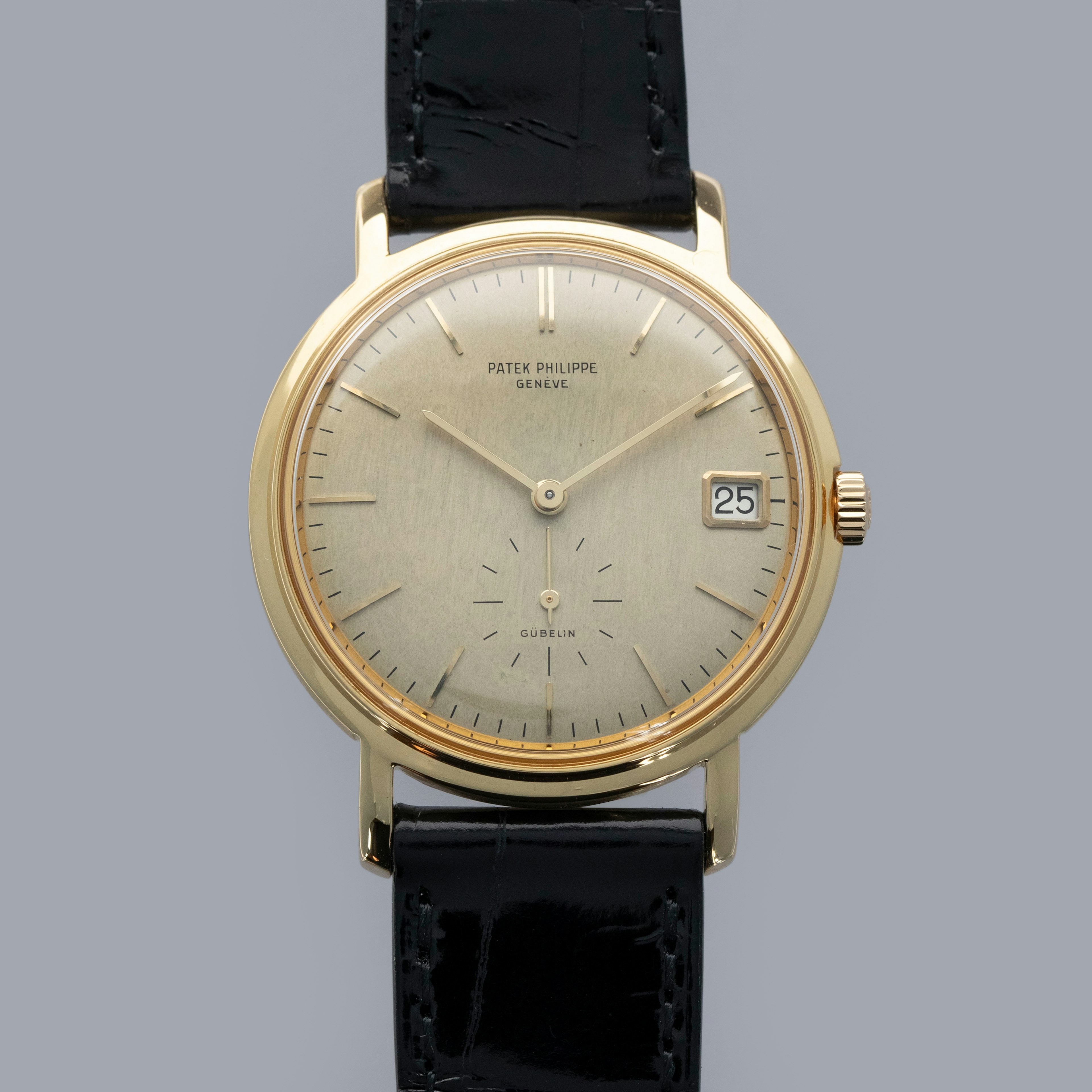 Thumbnail for Patek Philippe Calatrava 3445J 18k YG retailed by Gubelin with Extract of the Archives