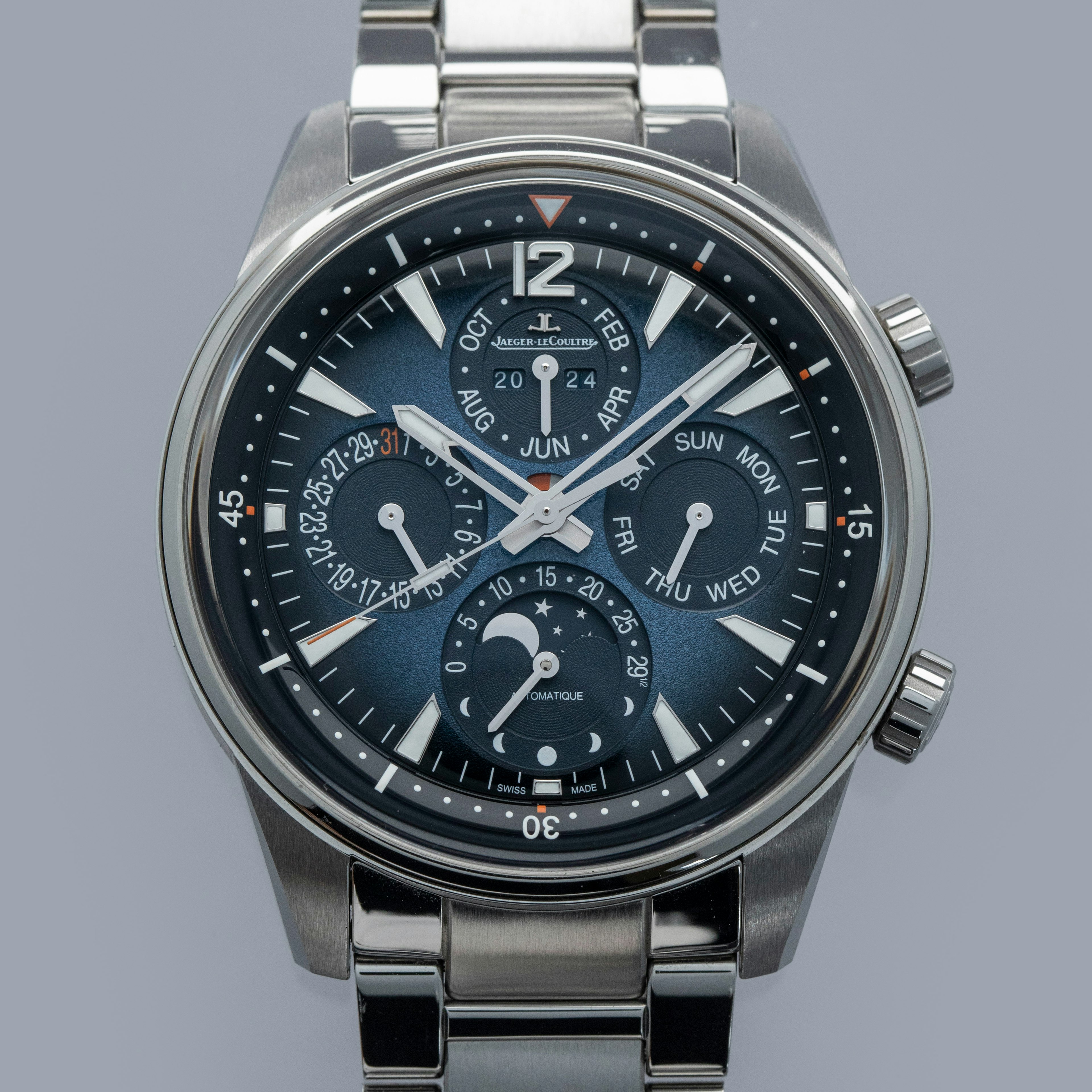 Thumbnail for Jaeger-LeCoultre Polaris Perpetual Calendar Q9088180 Blue Dial 