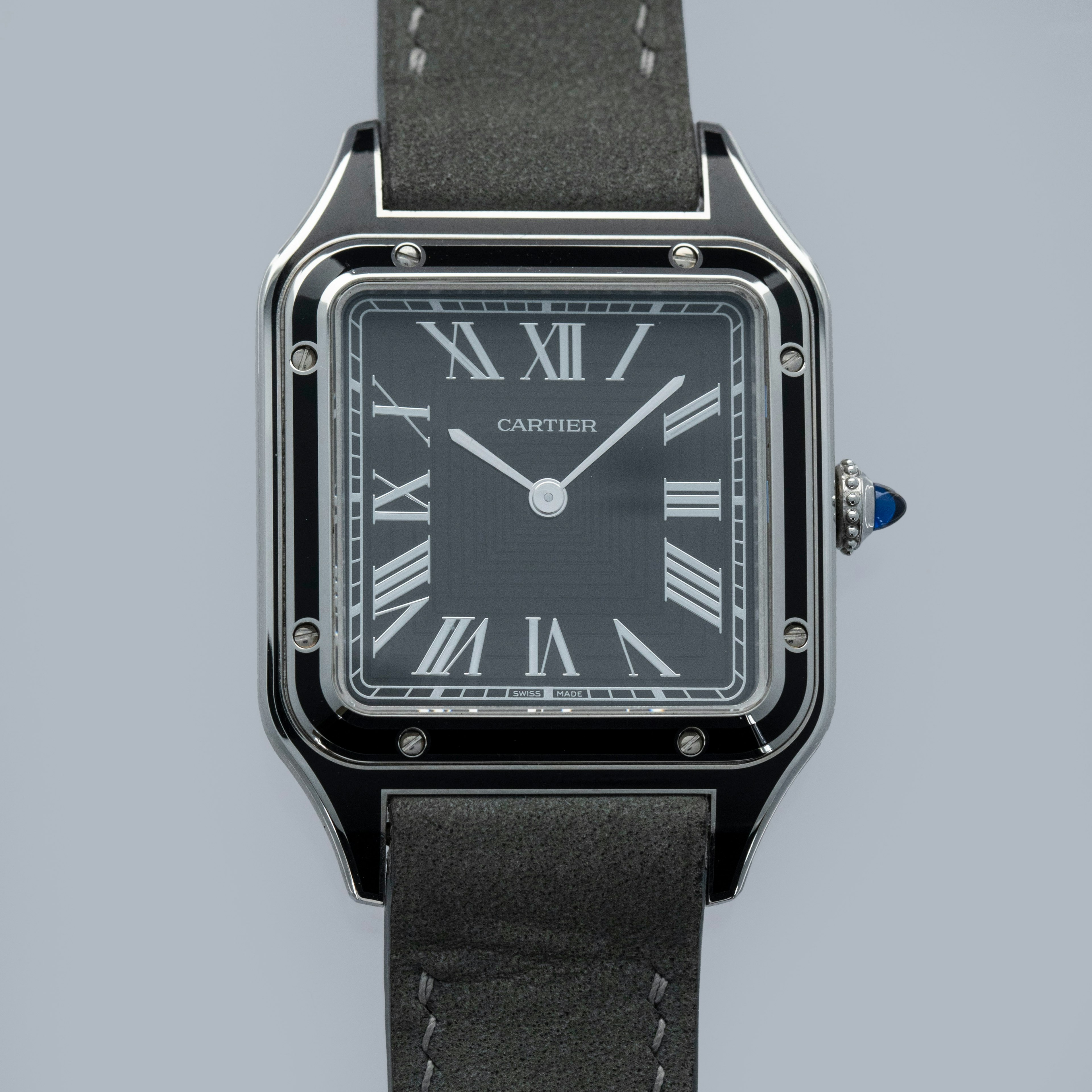 Thumbnail for CARTIER SANTOS DUMONT BLACK LACQUERED STEEL CASE WSSA0046