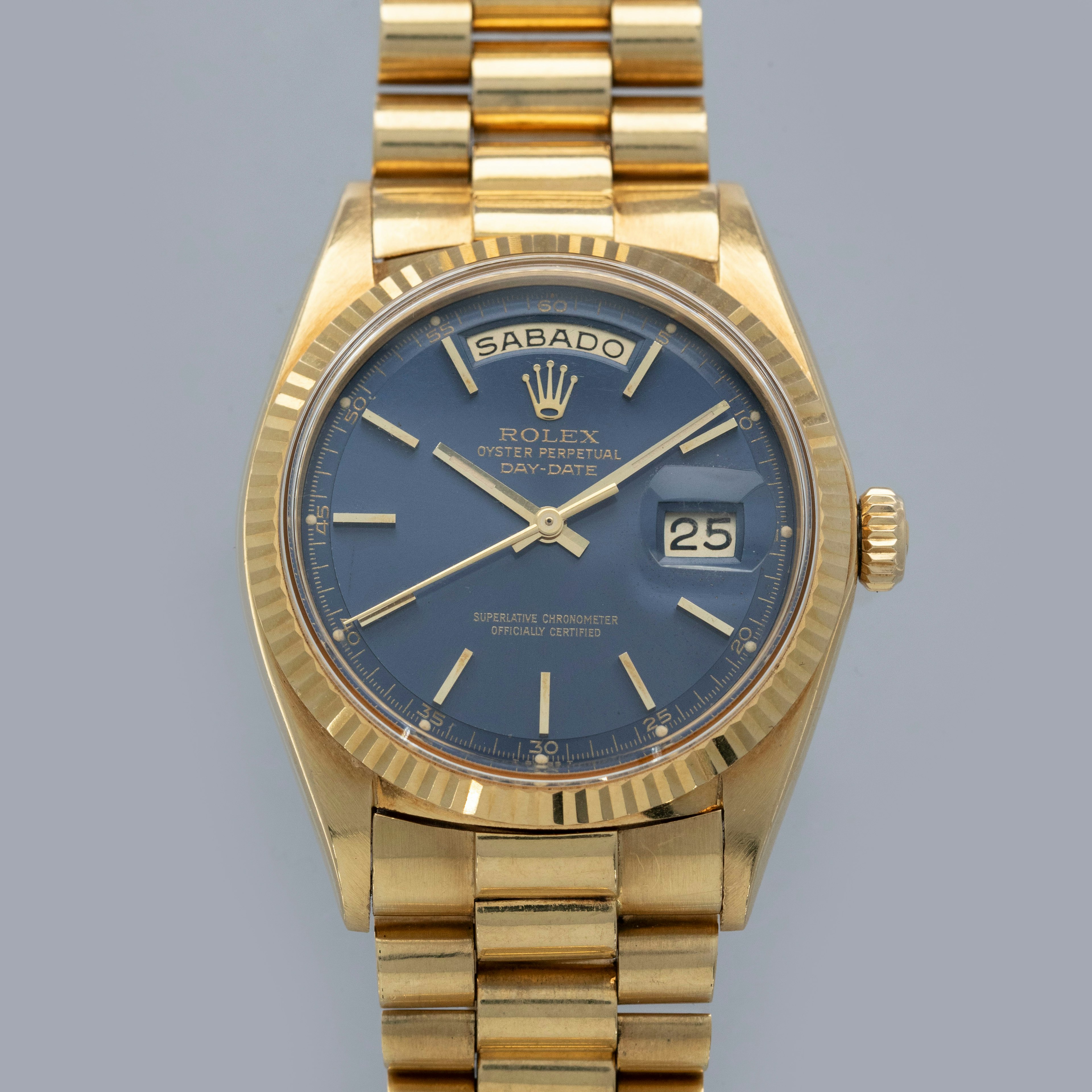Thumbnail for Rolex Day-Date 1803 Blue Dial 18k YG
