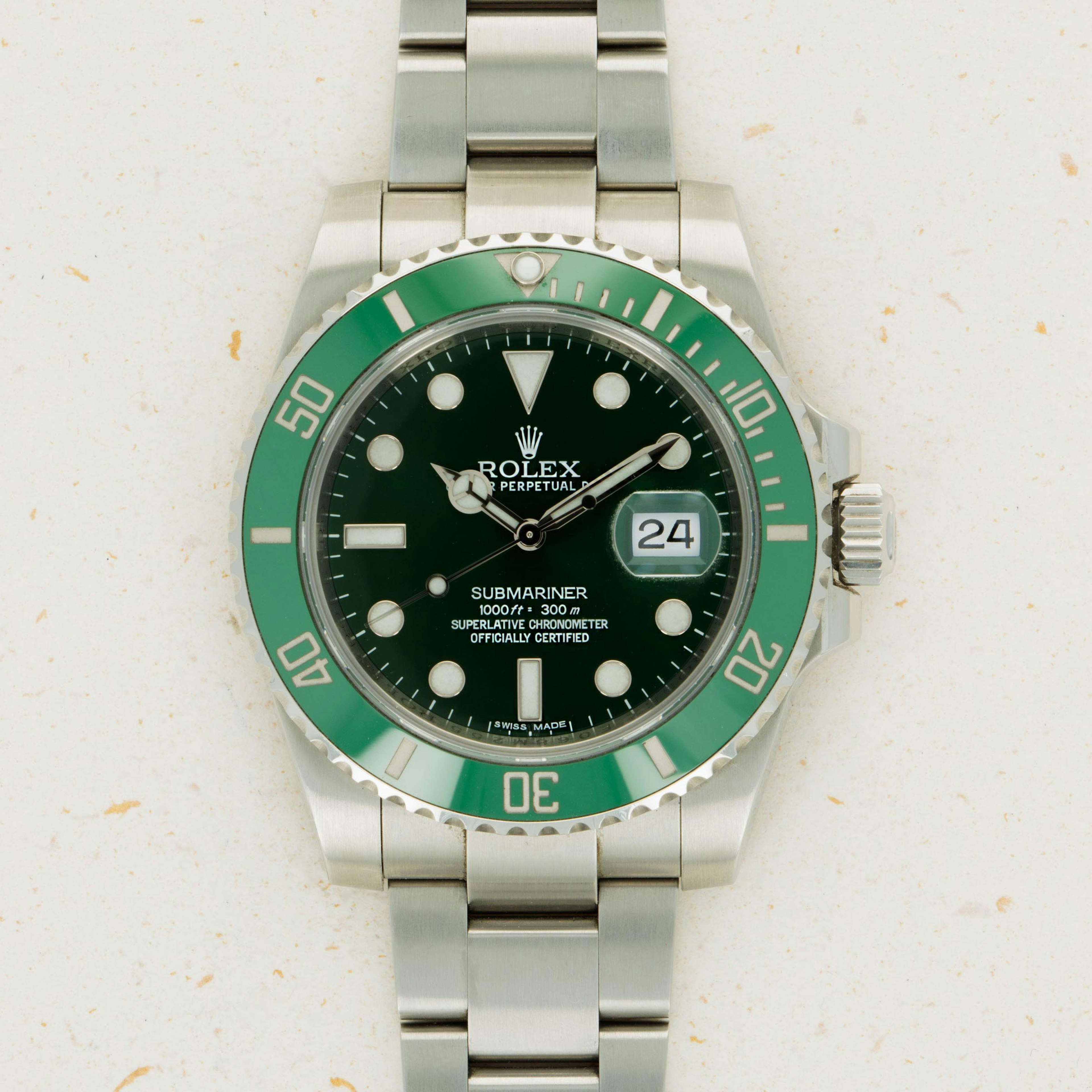 Thumbnail for Rolex Submariner Date 116610LV Hulk 