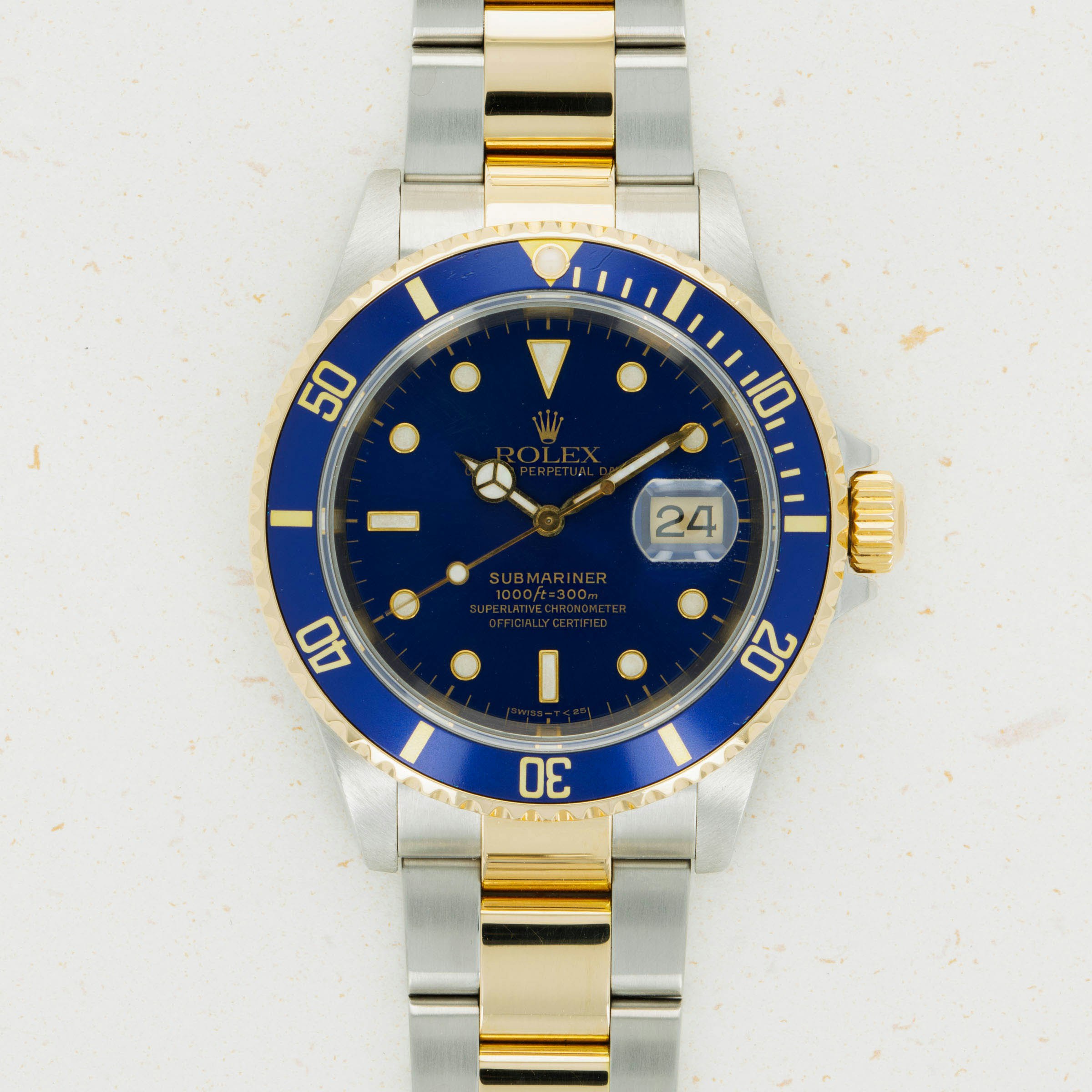 Thumbnail for Rolex Submariner Two-Tone Blue Dial 16613 *AMENDED*
