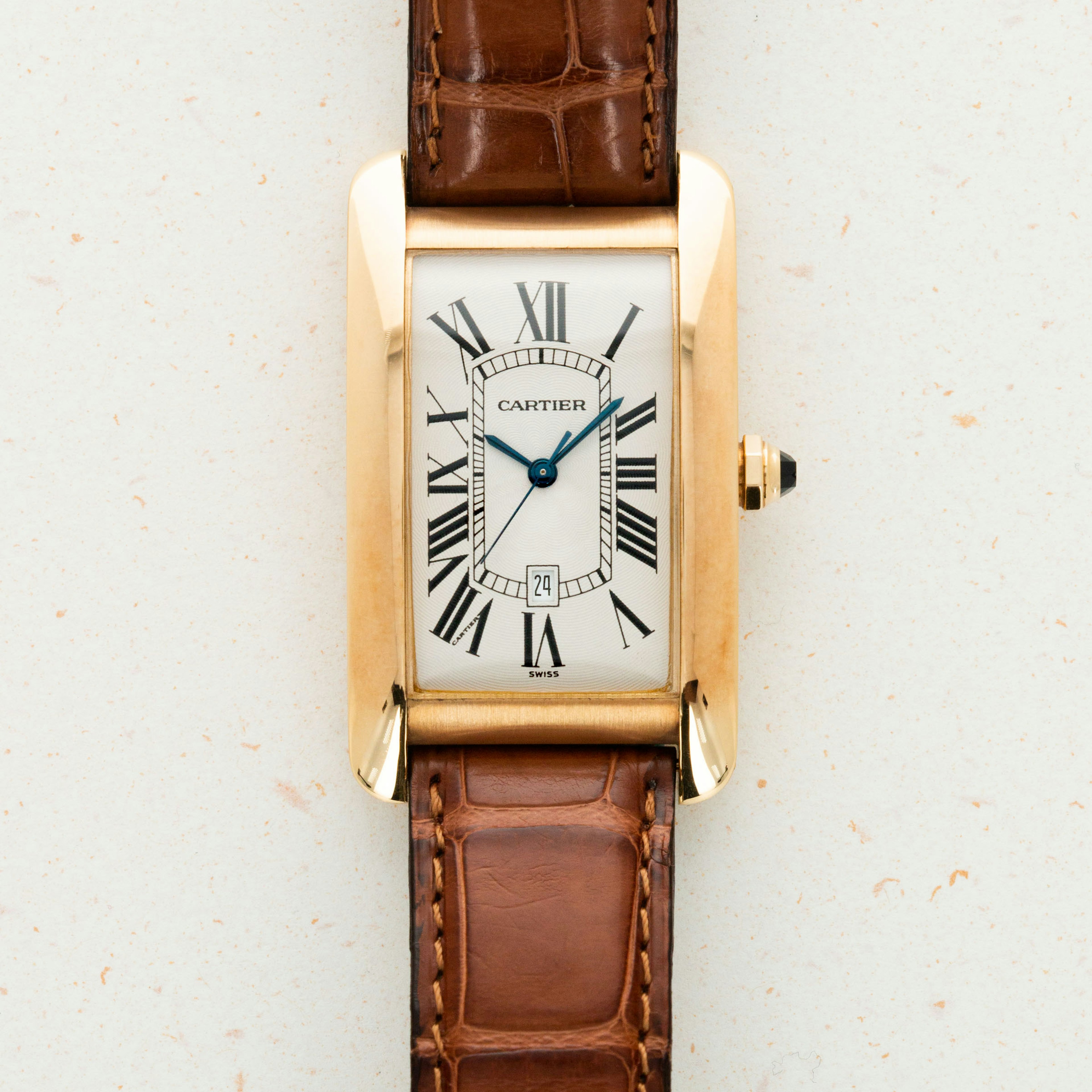 Thumbnail for Cartier Yellow Gold Tank Americaine 