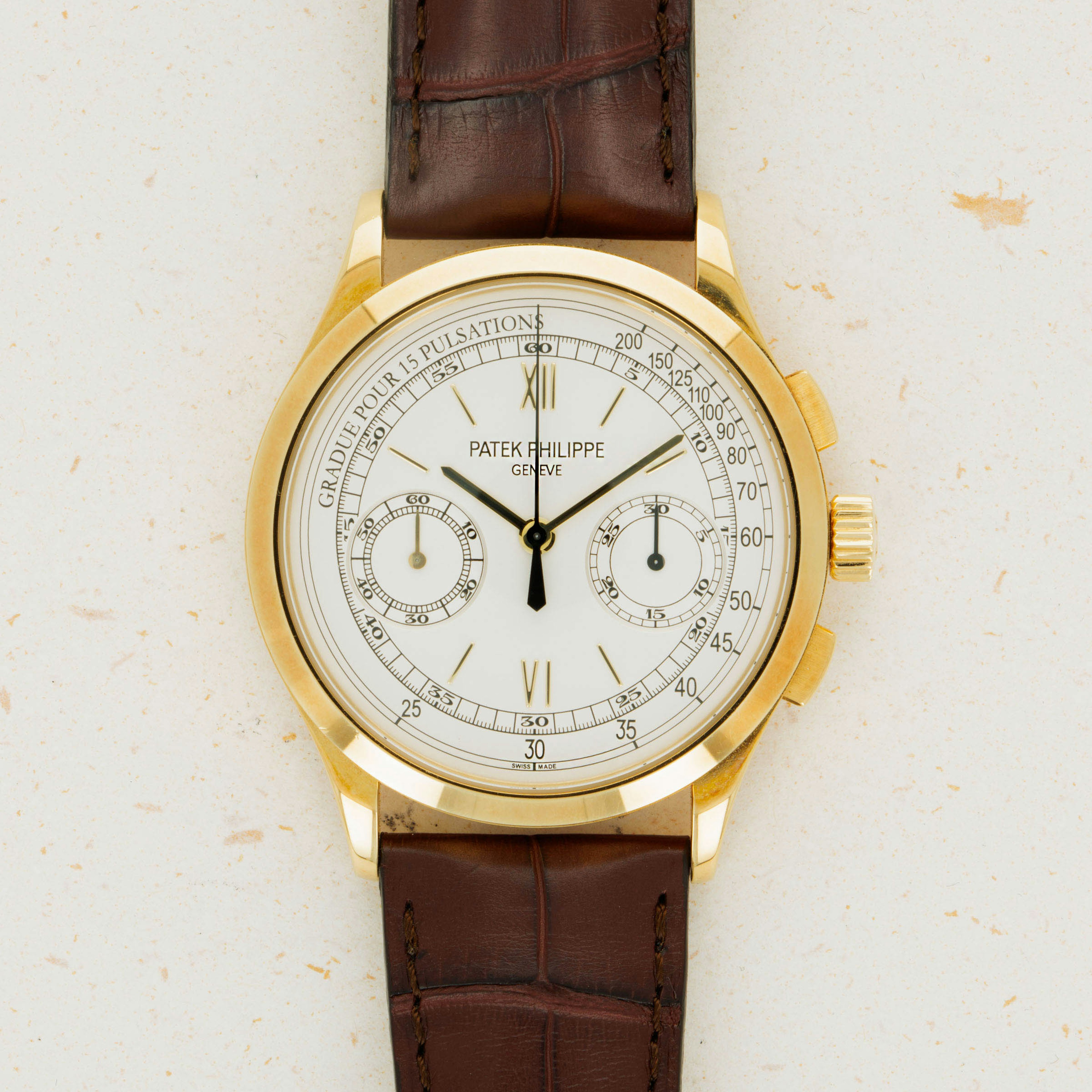 Patek Philippe 5170J Chronograph 18k YG | Auctions | Loupe This