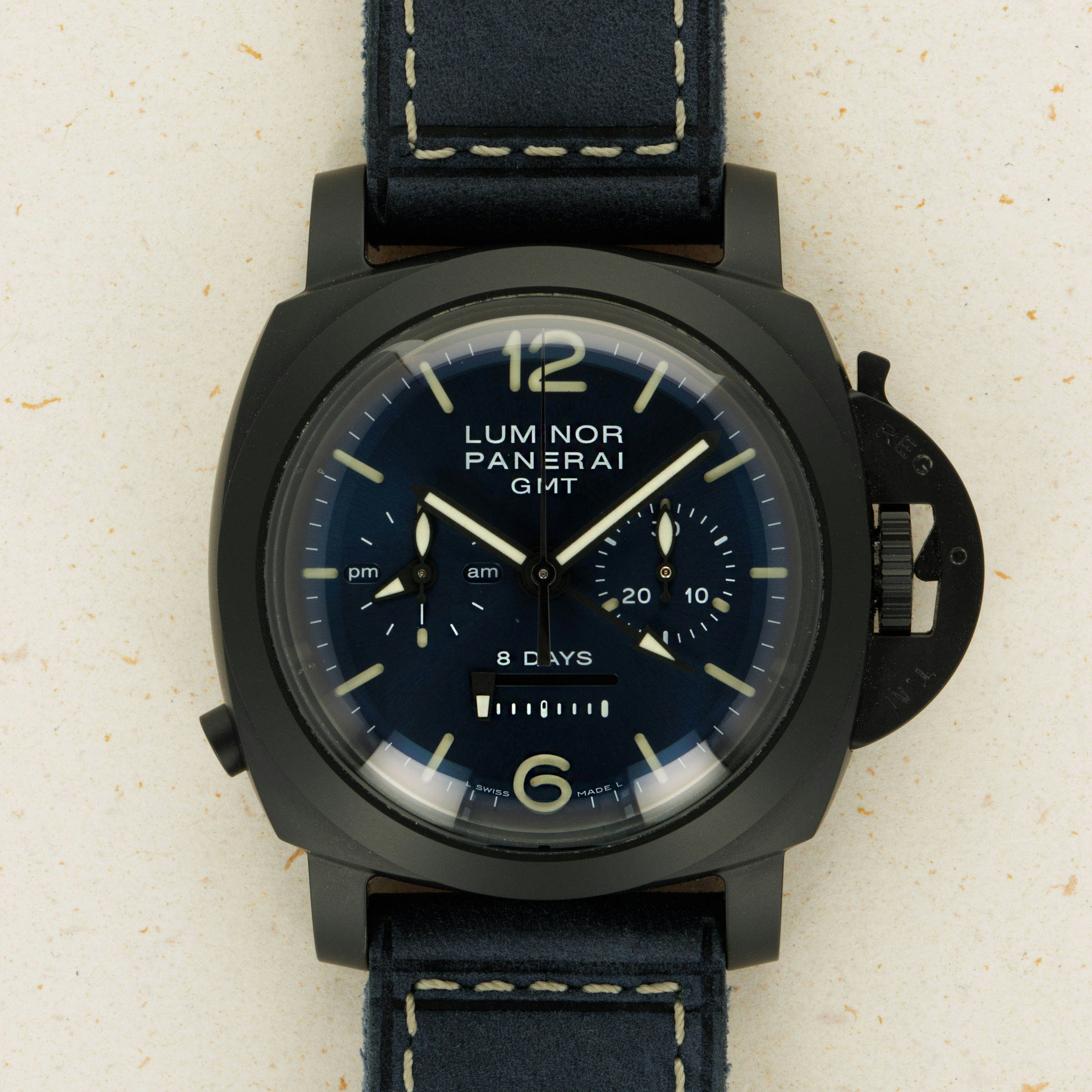 Panerai luminor 1950 8 outlet days chrono monopulsante gmt