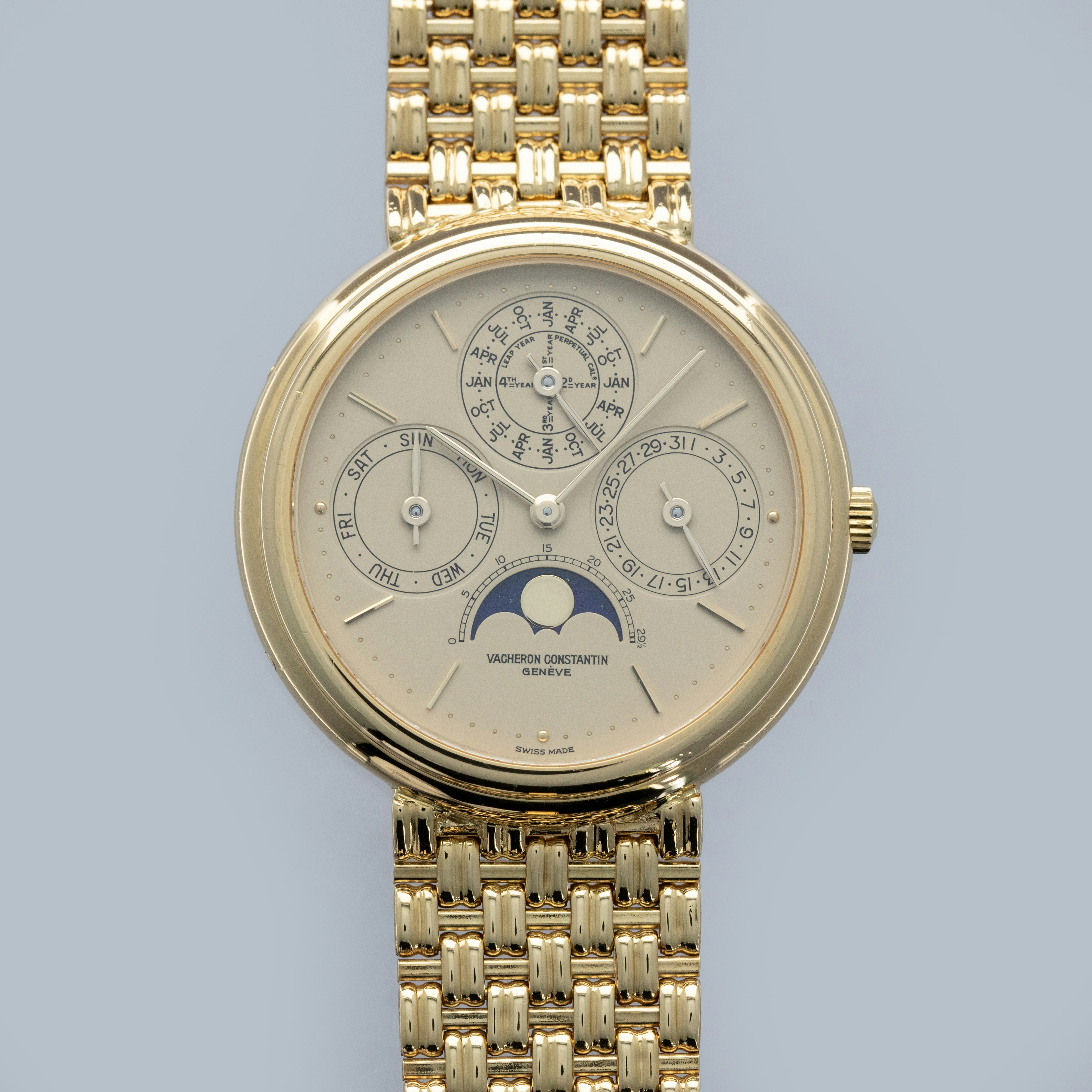 Thumbnail for Vacheron Constantin Patrimony Perpetual Calendar 43031 Integrated Bracelet 18k YG