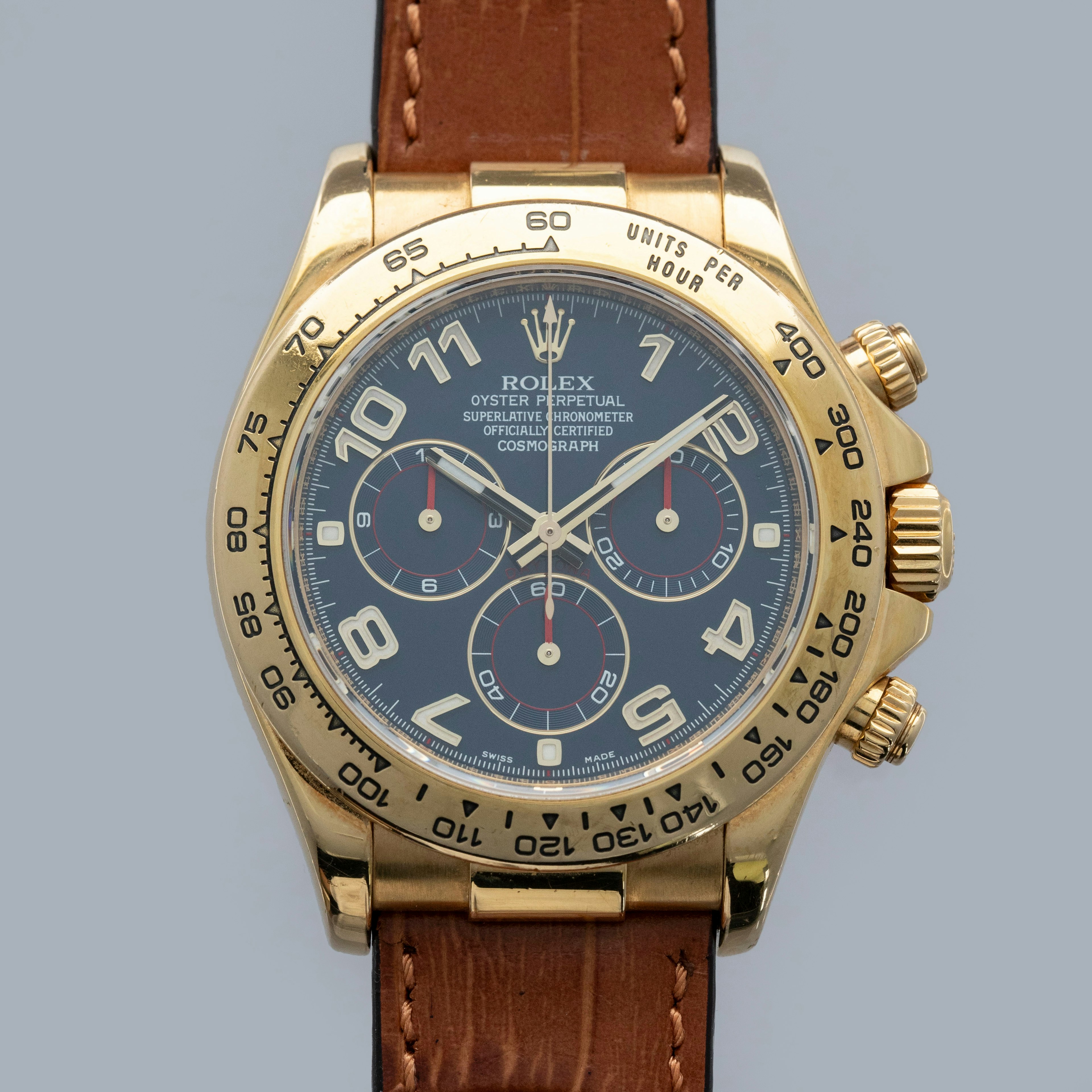 Thumbnail for Rolex Cosmograph Daytona 116518 Blue Racing Dial 18k YG