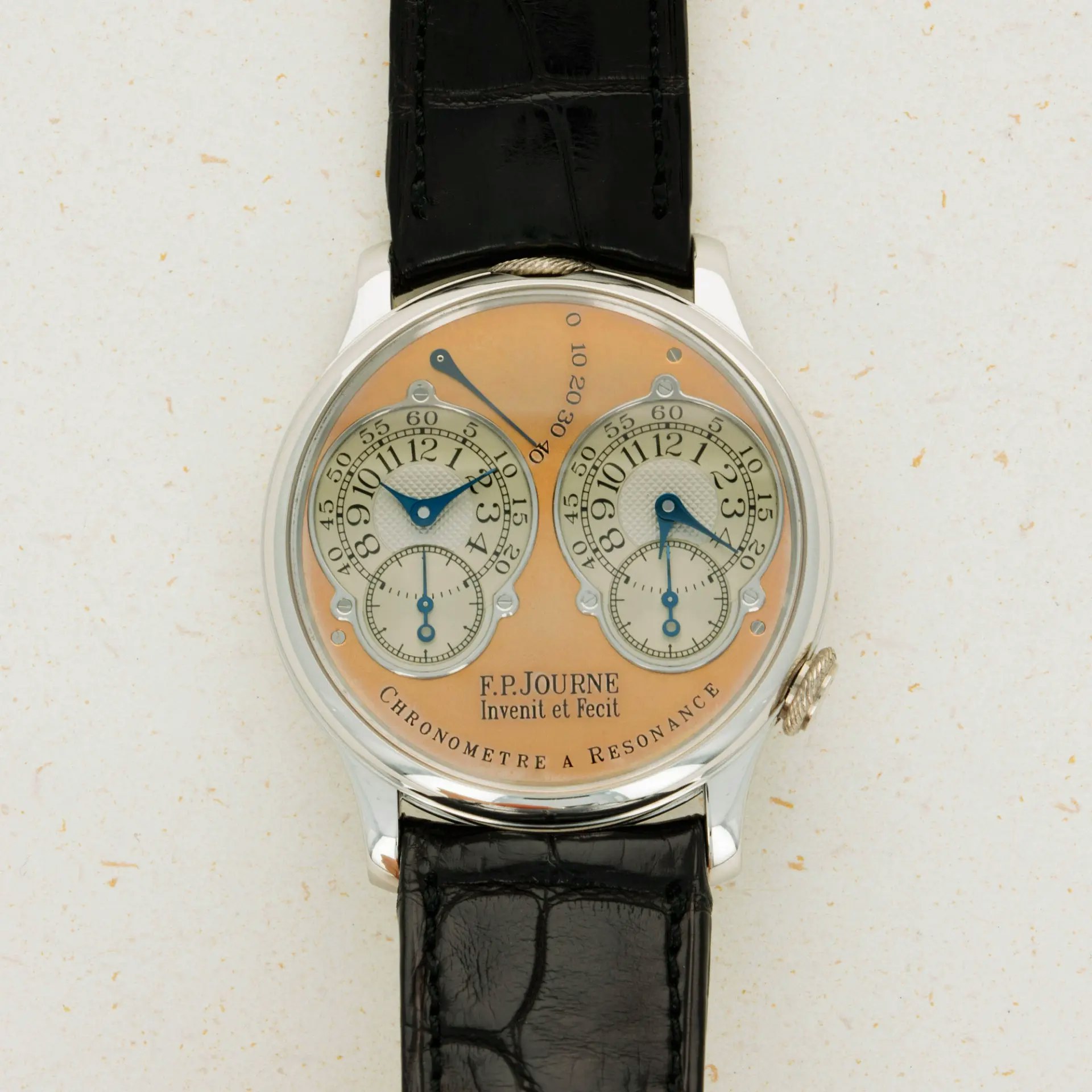 Thumbnail for F.P. Journe Resonance Early Gold Dial Two-Tone Subdials Brass Movement 