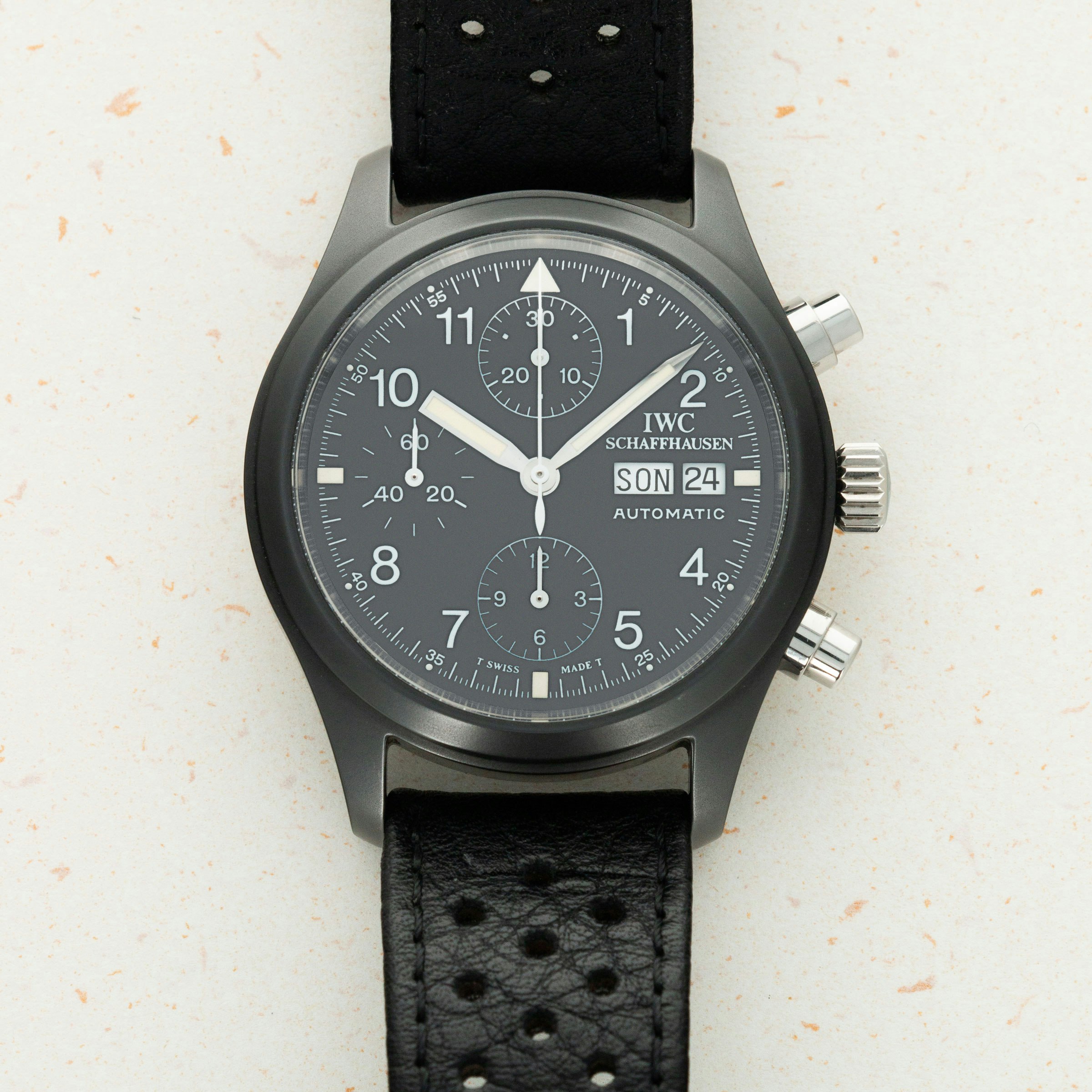 Thumbnail for IWC Ceramic Flieger Chronograph 3705