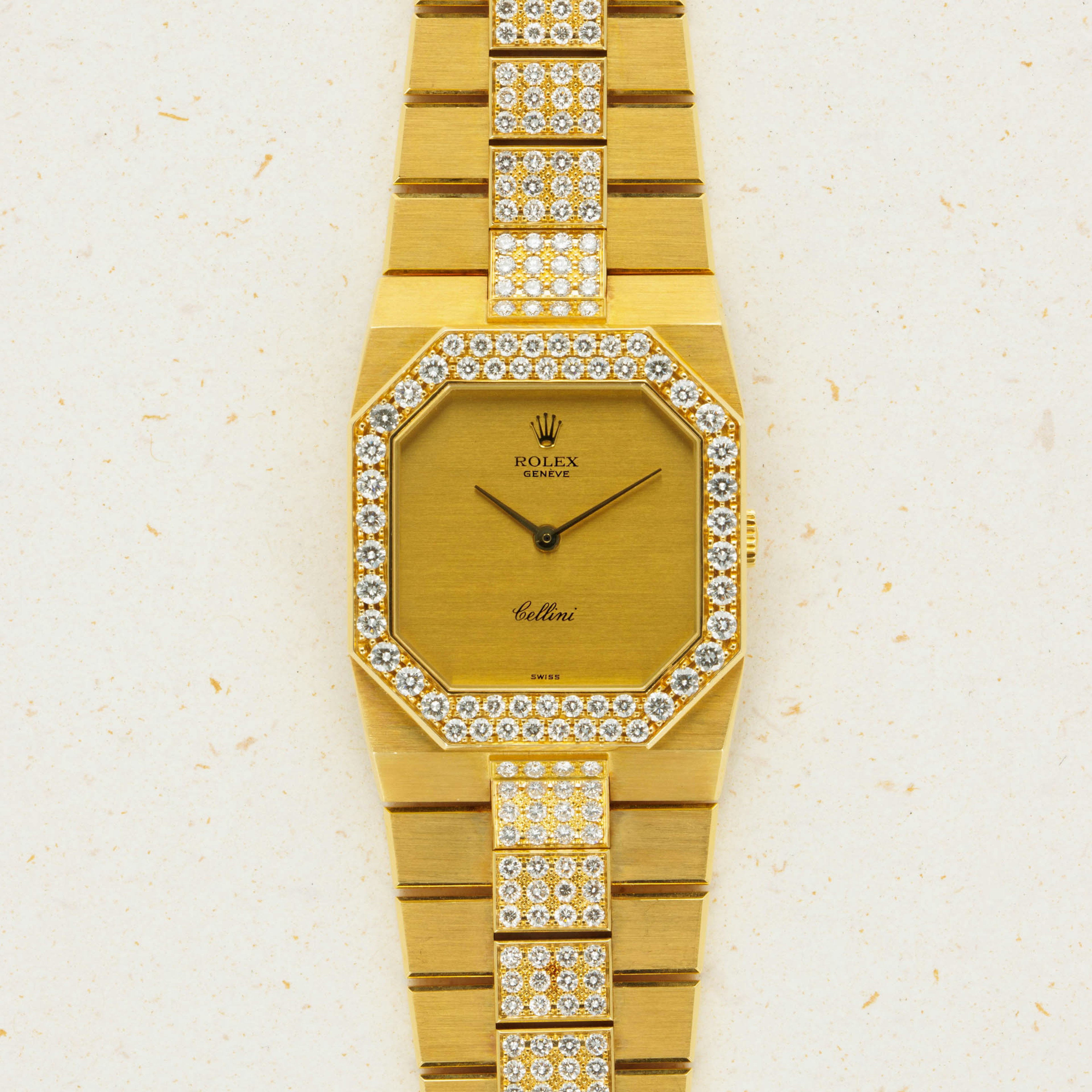 Thumbnail for Rolex Cellini 4652 Diamond Bezel and Bracelet 18k YG 