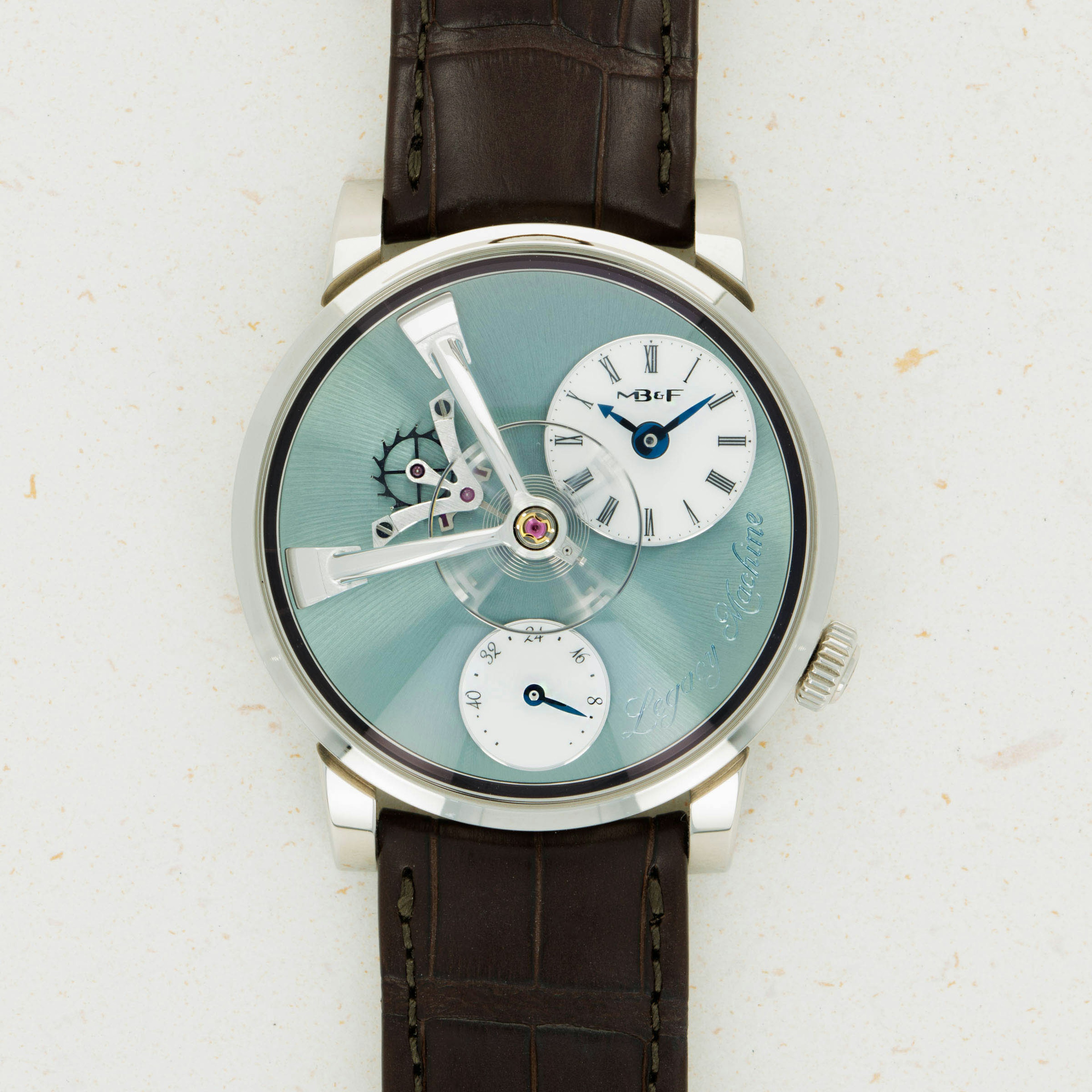 Thumbnail for MB&F Legacy Machine LM101 Palladium Vert d'Eau Dial 51.PLD.B