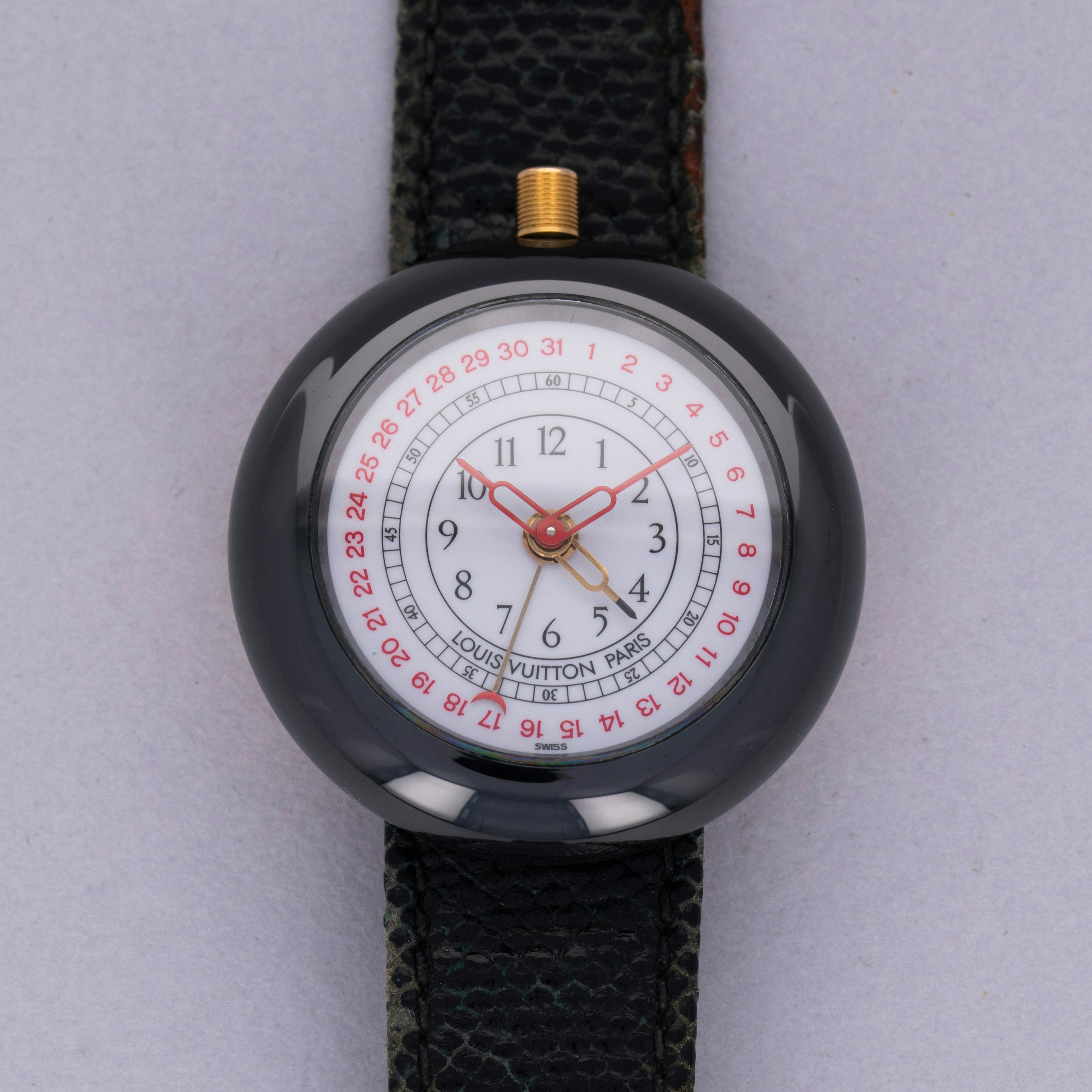 Thumbnail for Louis Vuitton Monterey II Quartz Alarm Black Ceramic