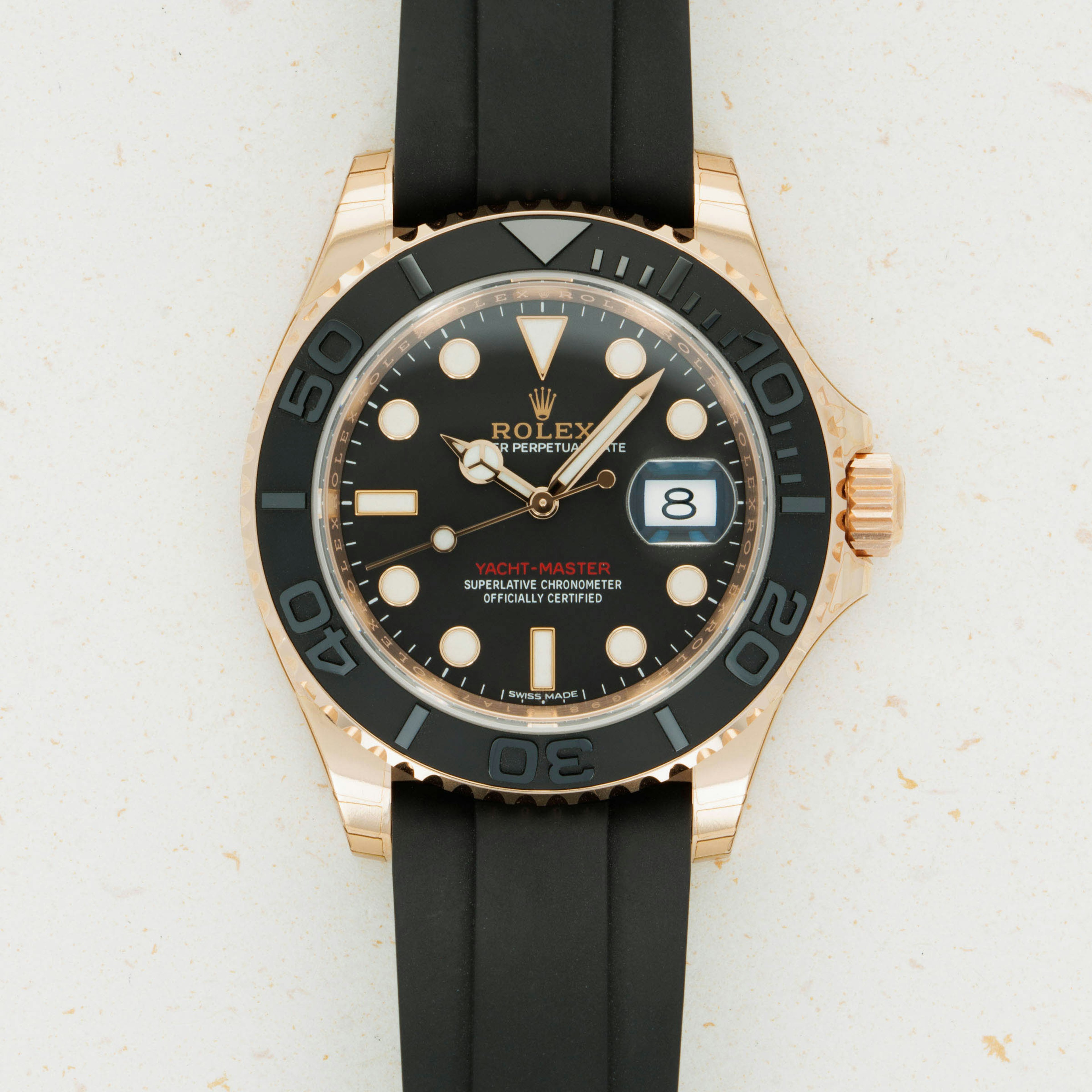 Thumbnail for Rolex Everose Oysterflex Yacht-Master 116655