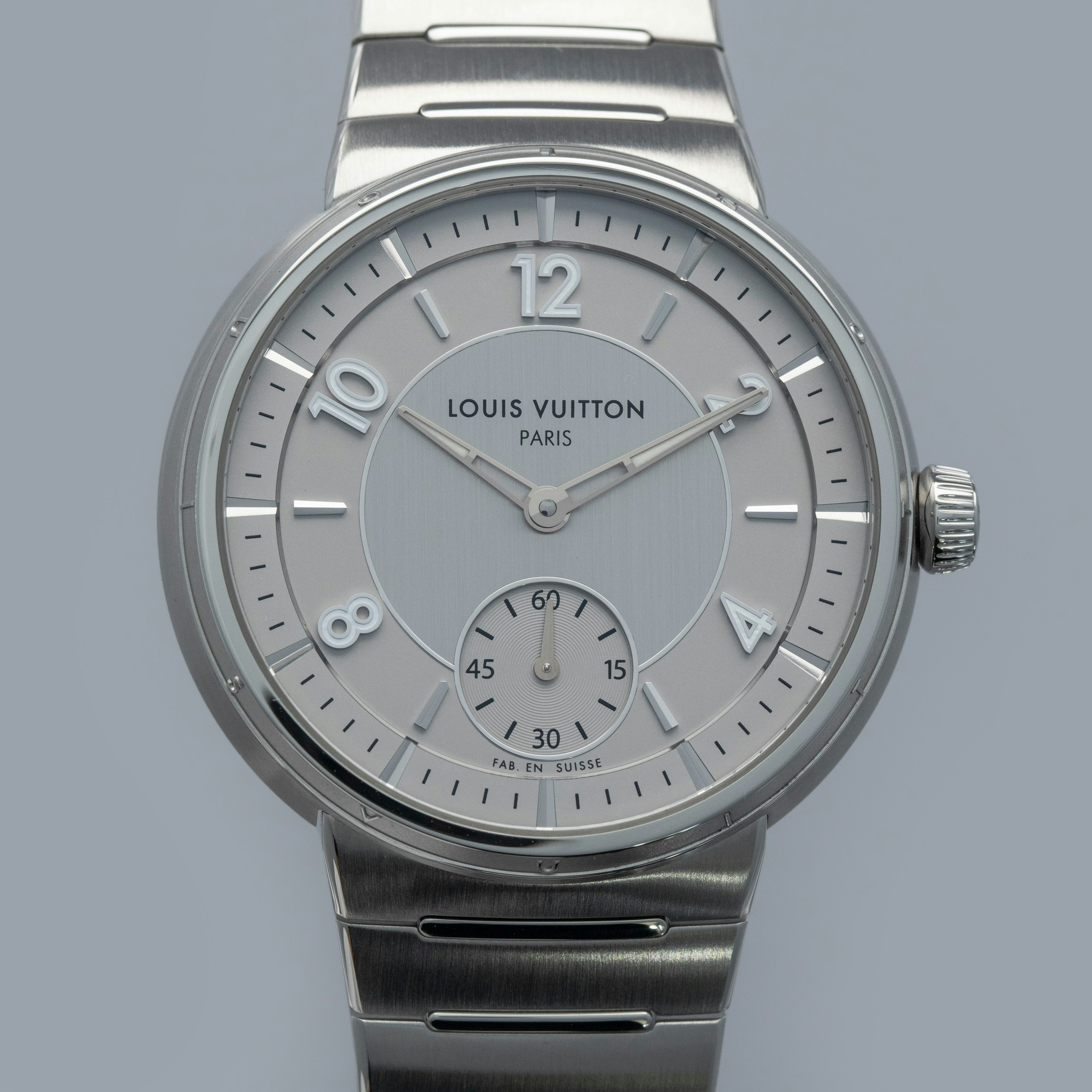 Thumbnail for Louis Vuitton Tambour W1ST10 Silver Dial Stainless Steel