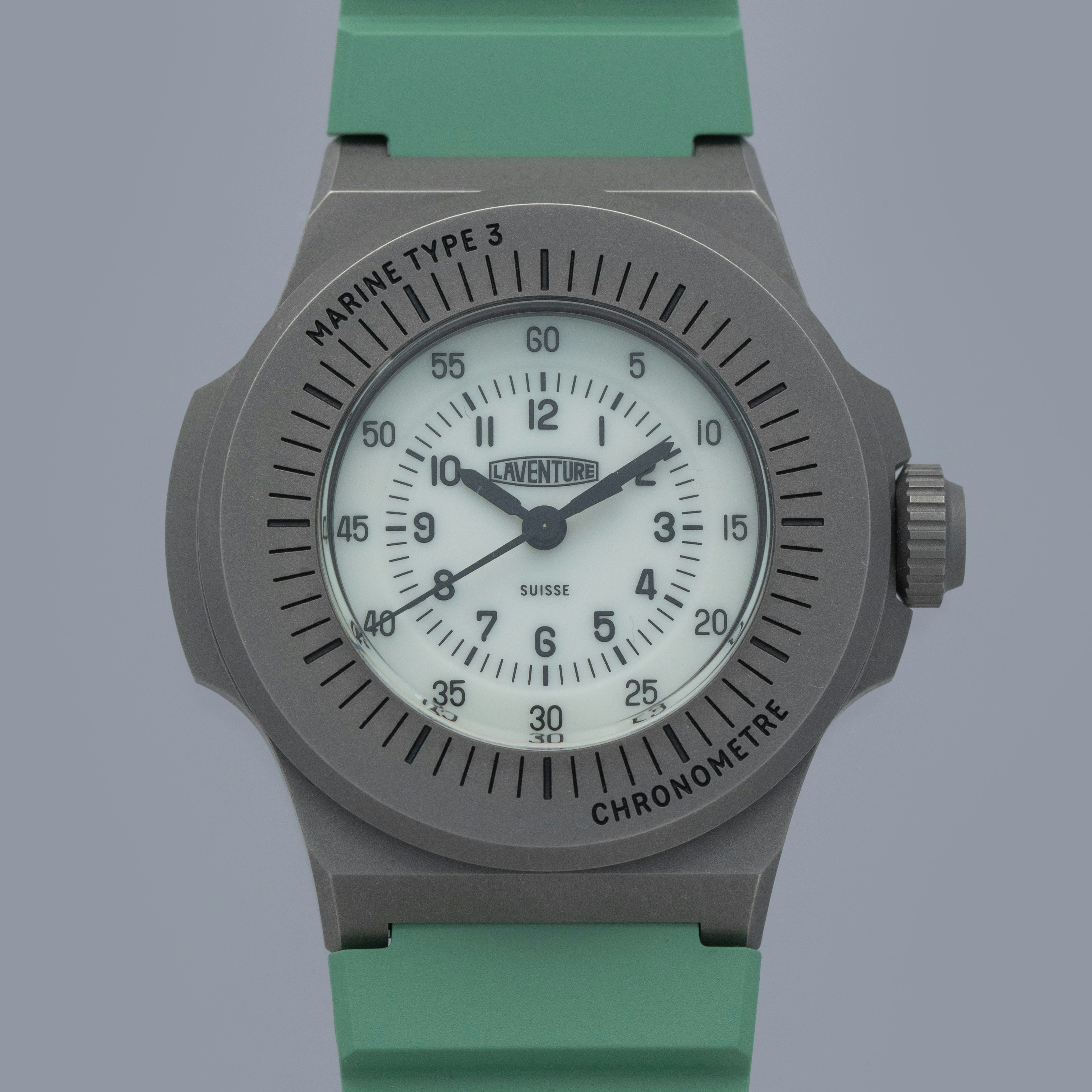 Thumbnail for Laventure Marine Type 3 White Dial Titanium