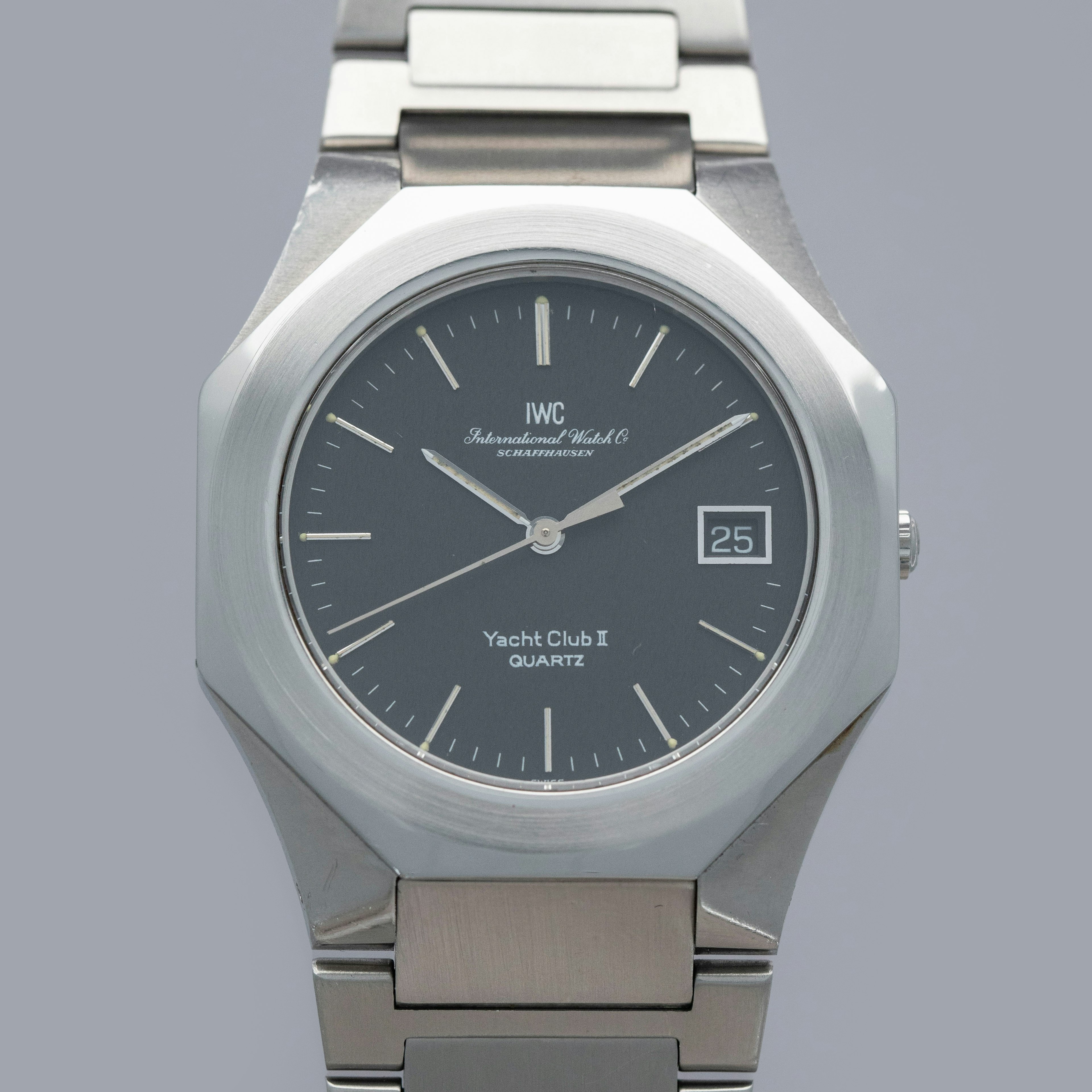 Thumbnail for IWC	Yacht Club II 3312 Jumbo Black Dial Stainless Steel