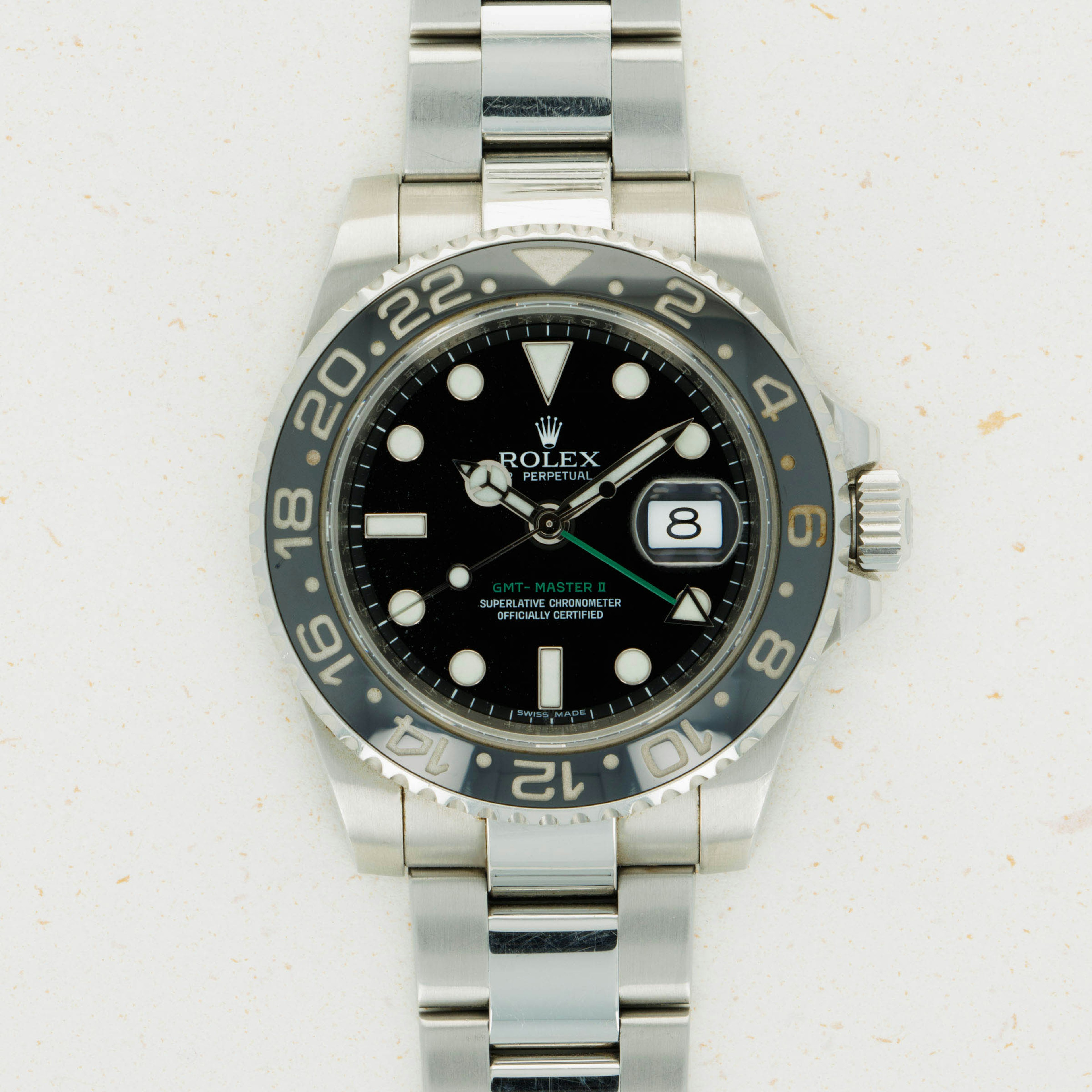 Thumbnail for Rolex GMT-Master II Oyster Perpetual Date 116710LN with Guarantee Card