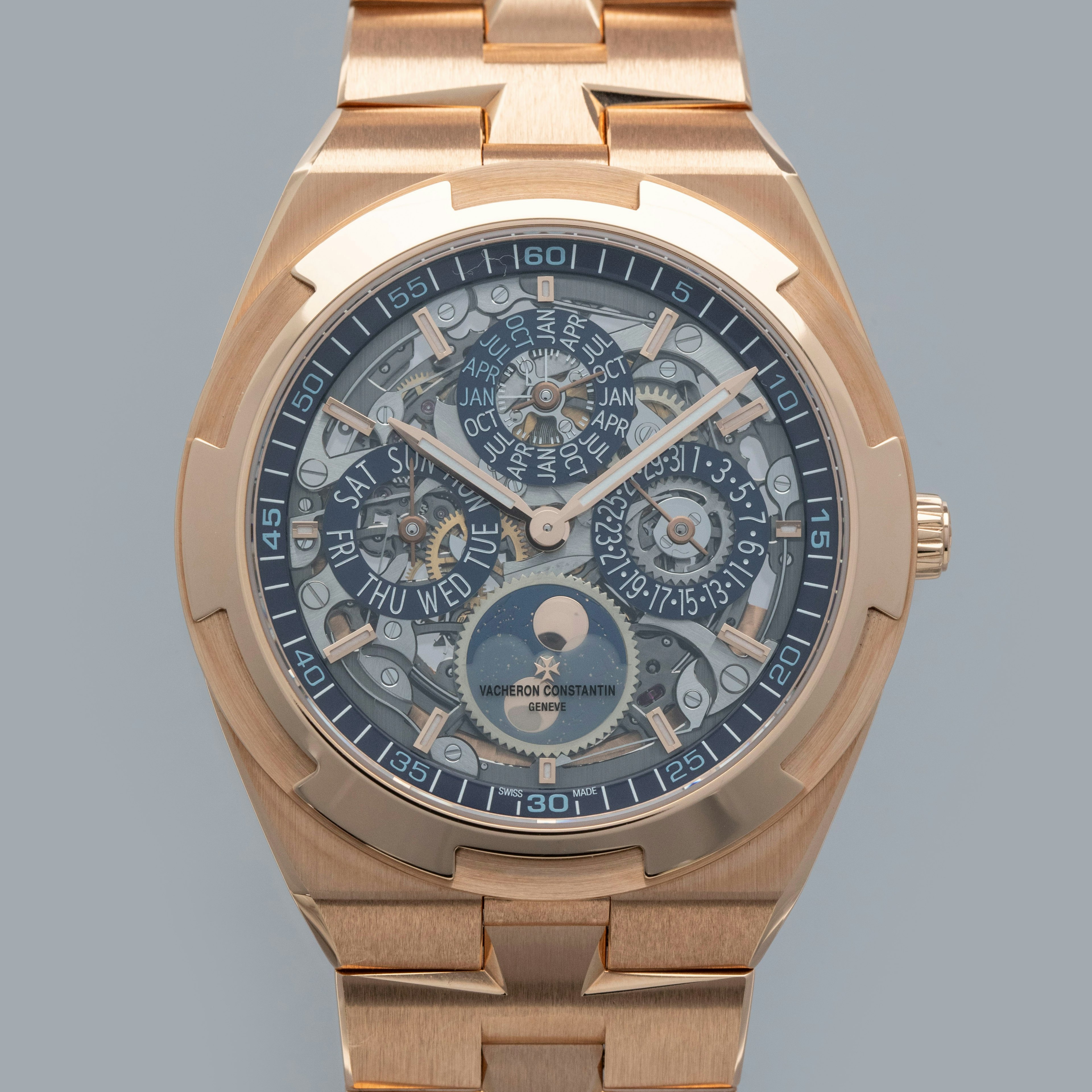 Thumbnail for Vacheron Constantin Overseas Perpetual Calendar Ultra-Thin Skeleton 4300V/220R-B642 18k RG